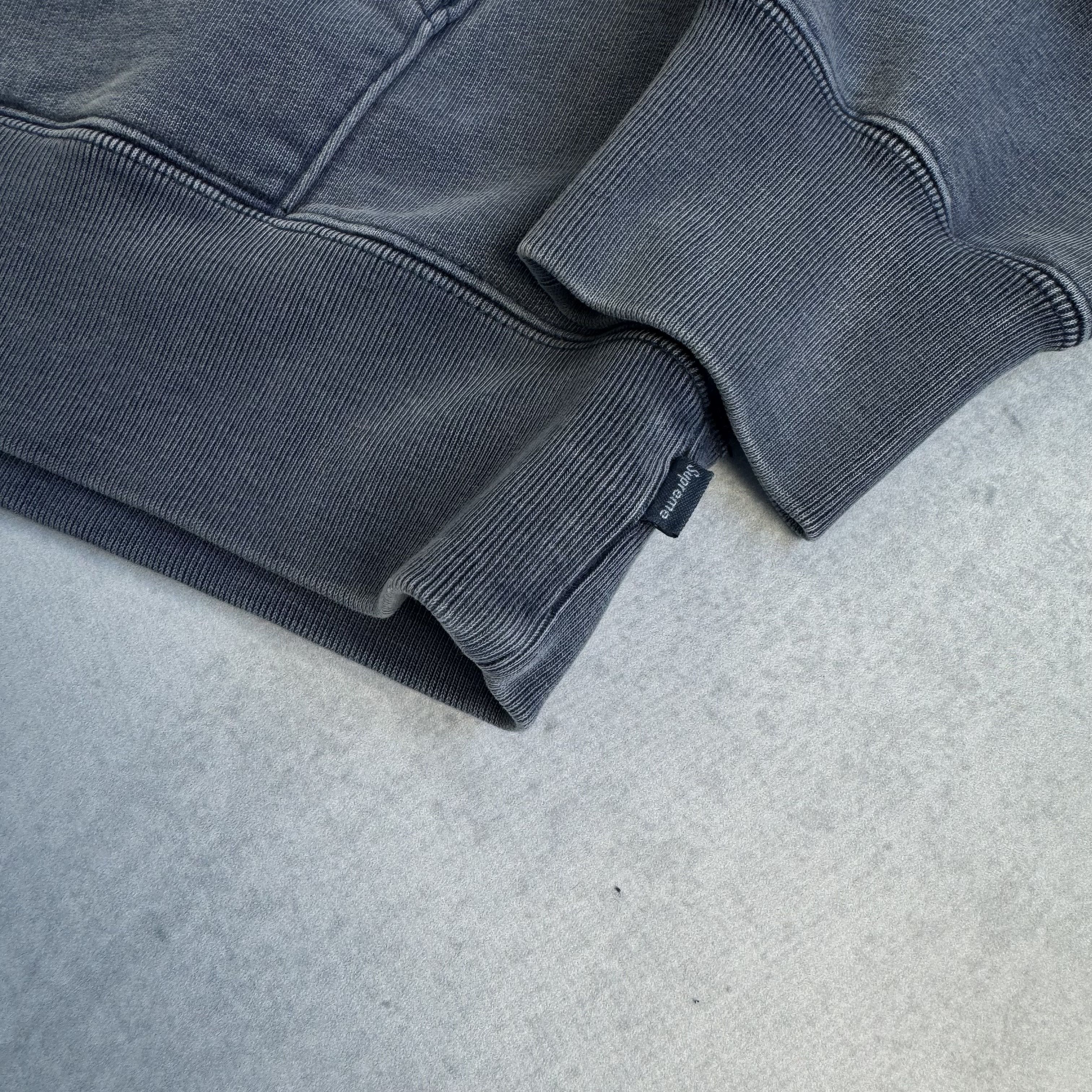 Supreme SS19 SUPREME OVERDYED SLEEVE LOGO HOODED SWEATSHIRT NAVY Size US M / EU 48-50 / 2 - 3 Thumbnail