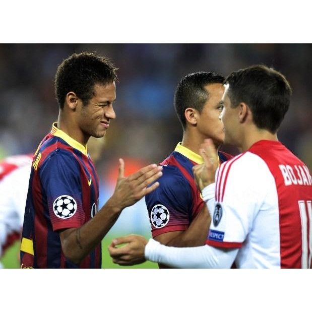 Nike Neymar Barcelona 2013 2014 PLAYER ISSUE UEFA Soccer Jersey M Size US M / EU 48-50 / 2 - 10 Thumbnail