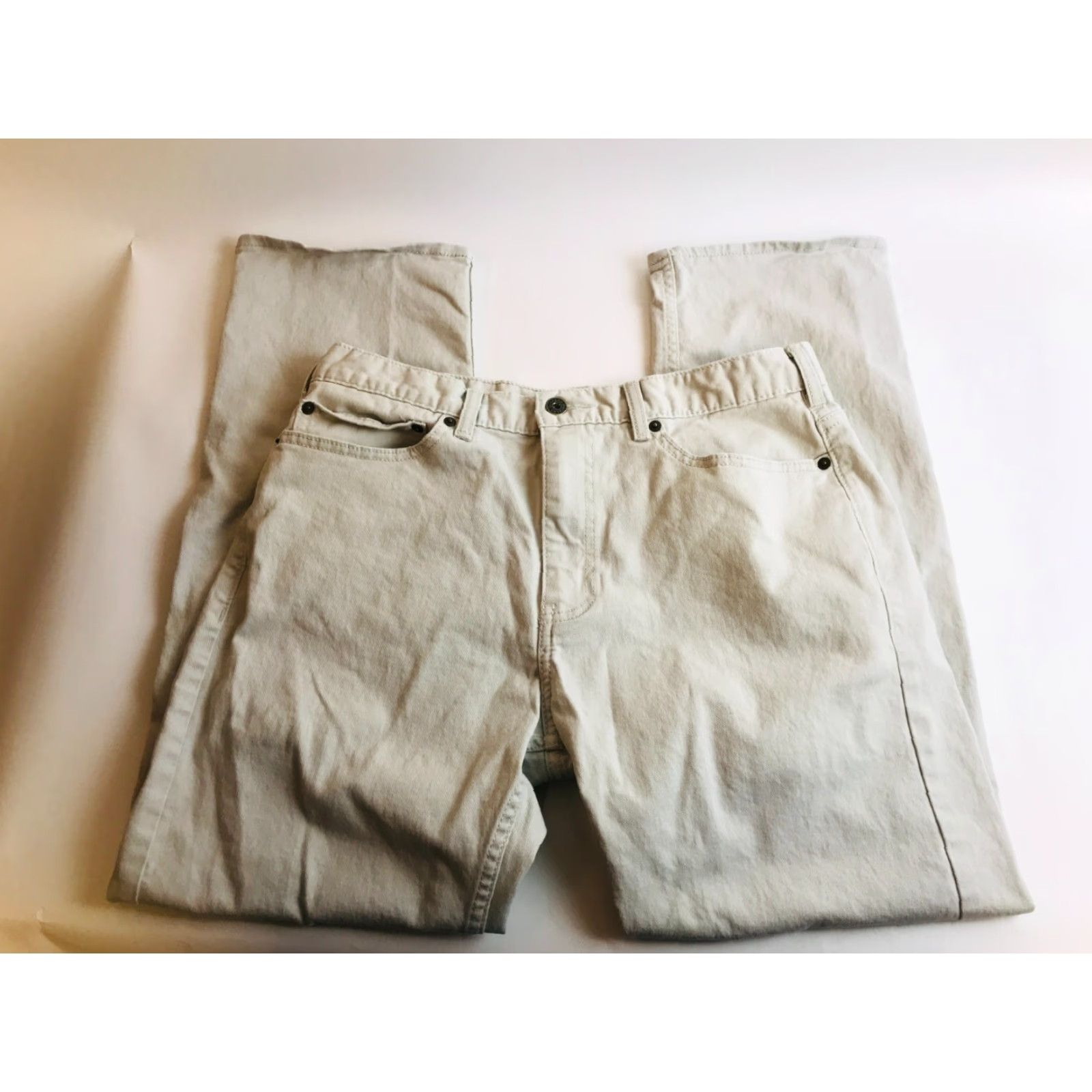 Dockers DOCKERS Pants Men's 34x29 Light Gray Straight Fit Pockets Regular Chino Mens Size US 34 / EU 50 - 2 Thumbnail