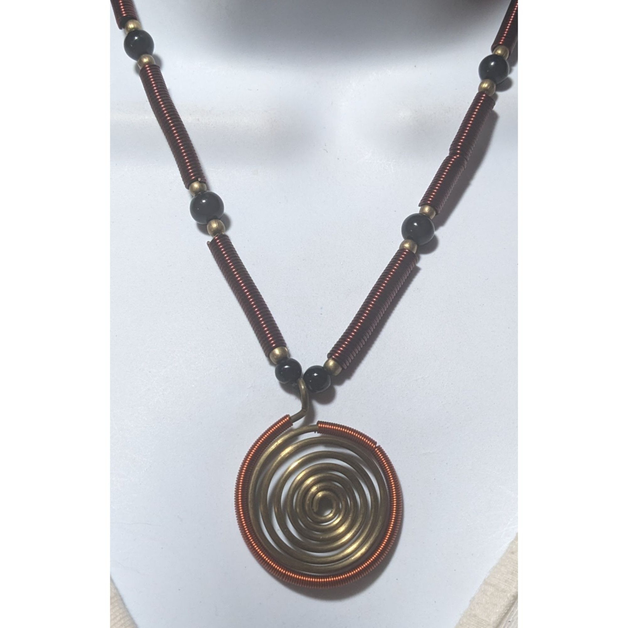 Other Vintage Handmade Wire Wrap Coil Necklace Size ONE SIZE - 2 Thumbnail