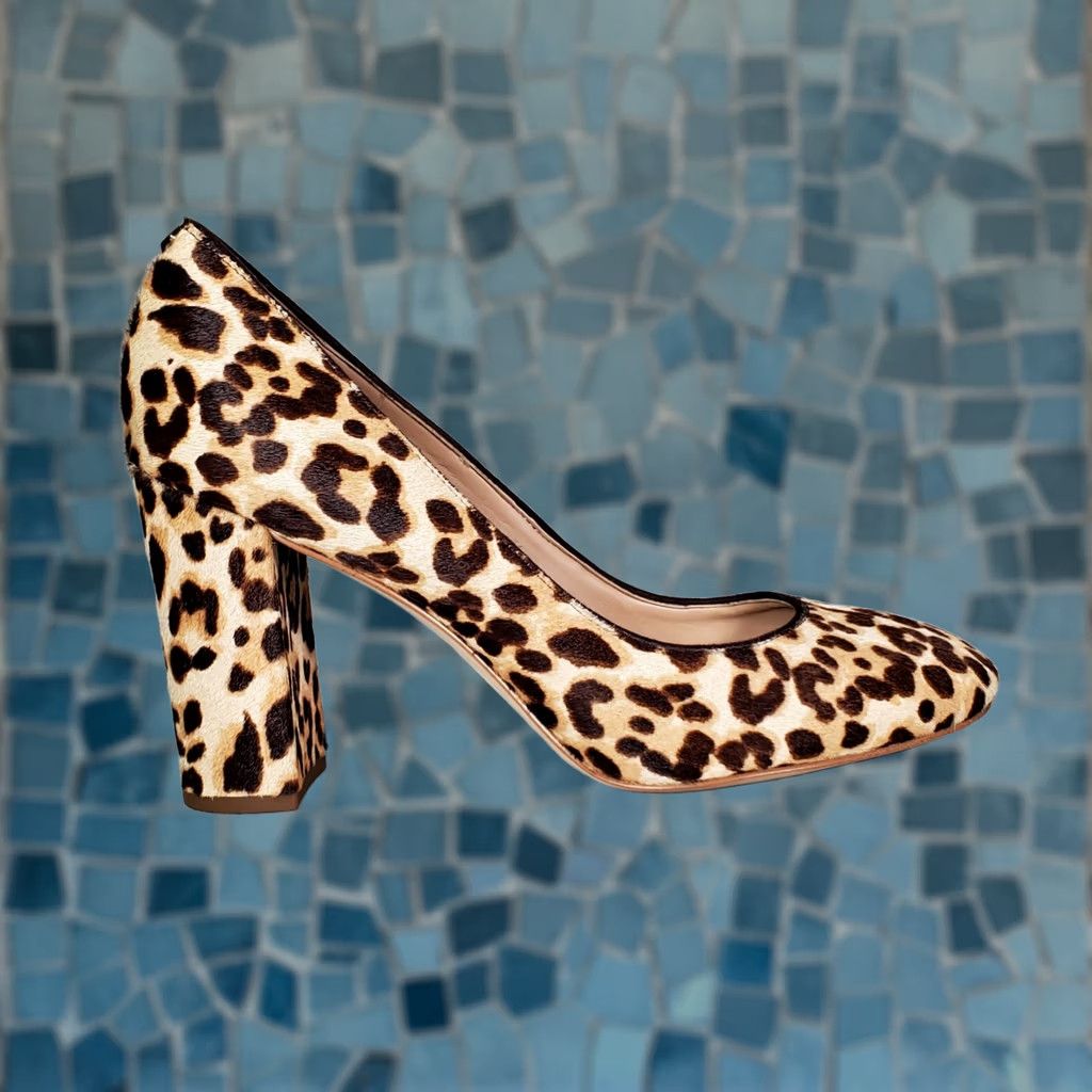 Sam Edelman Sam Edelman Stillson Pumps Brown Leopard Print Calf Hair Heels Women's US 8.5 M Size US 9 / IT 39 - 1 Thumbnail