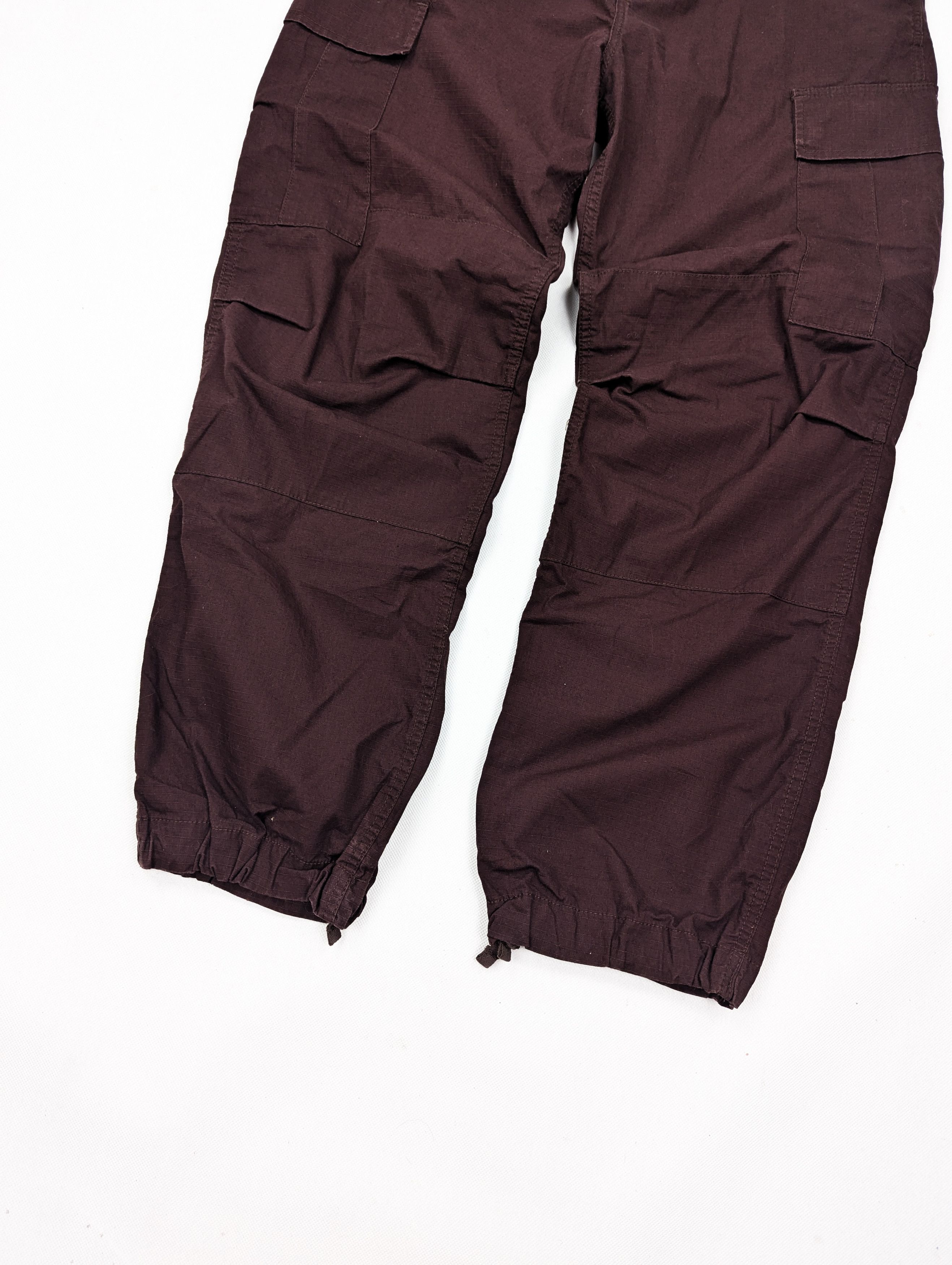 Carhartt Carhartt cargo pant burgundy 33/32 Size US 33 - 3 Thumbnail
