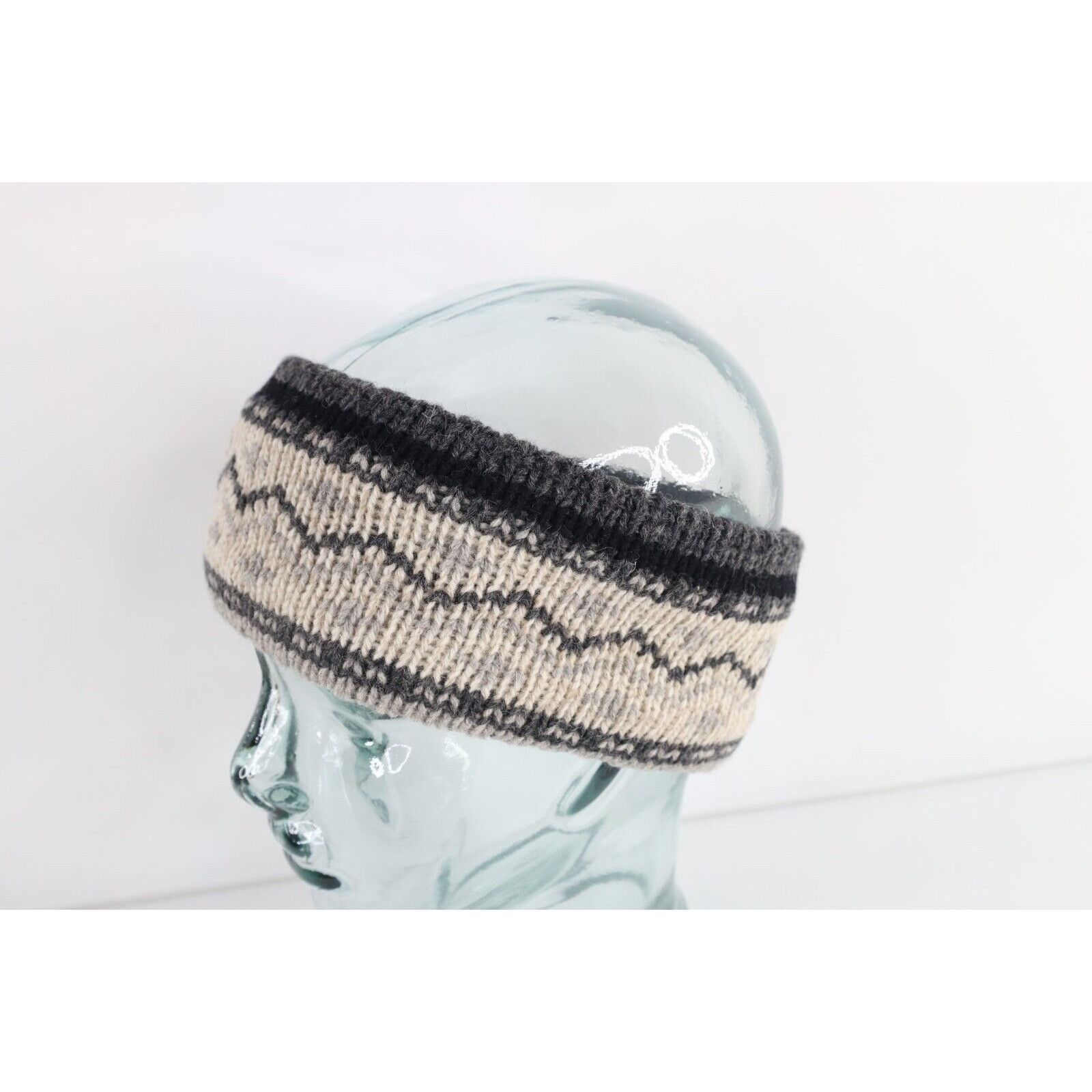 Vintage Vintage 90s Streetwear Winter Wool Blend Fair Isle Headband Size ONE SIZE - 2 Thumbnail