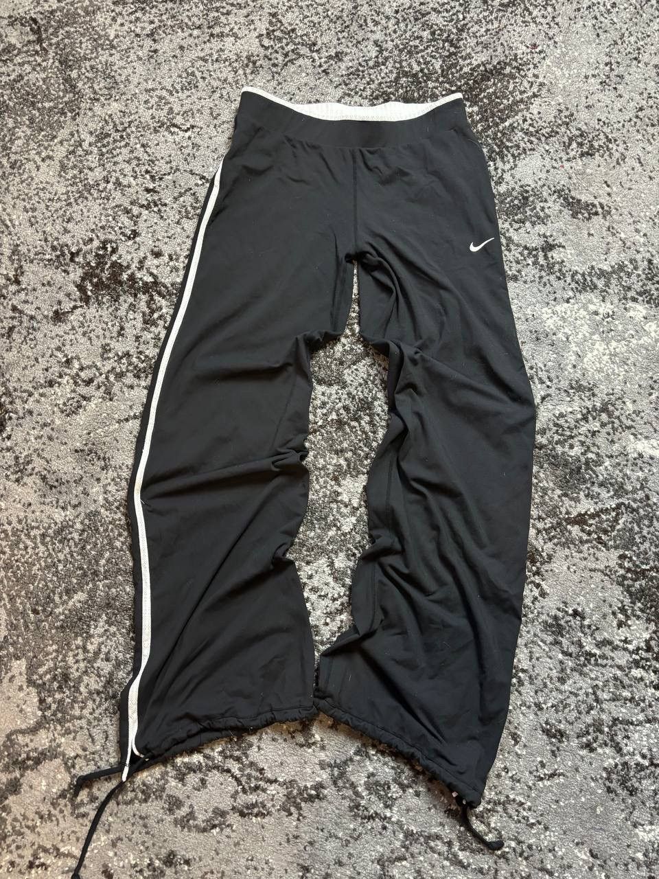 Nike × Vintage Vintage Y2K Nike Baggy Stripe Swoosh Logo Drill Pants Size US 32 / EU 48 - 1 Thumbnail