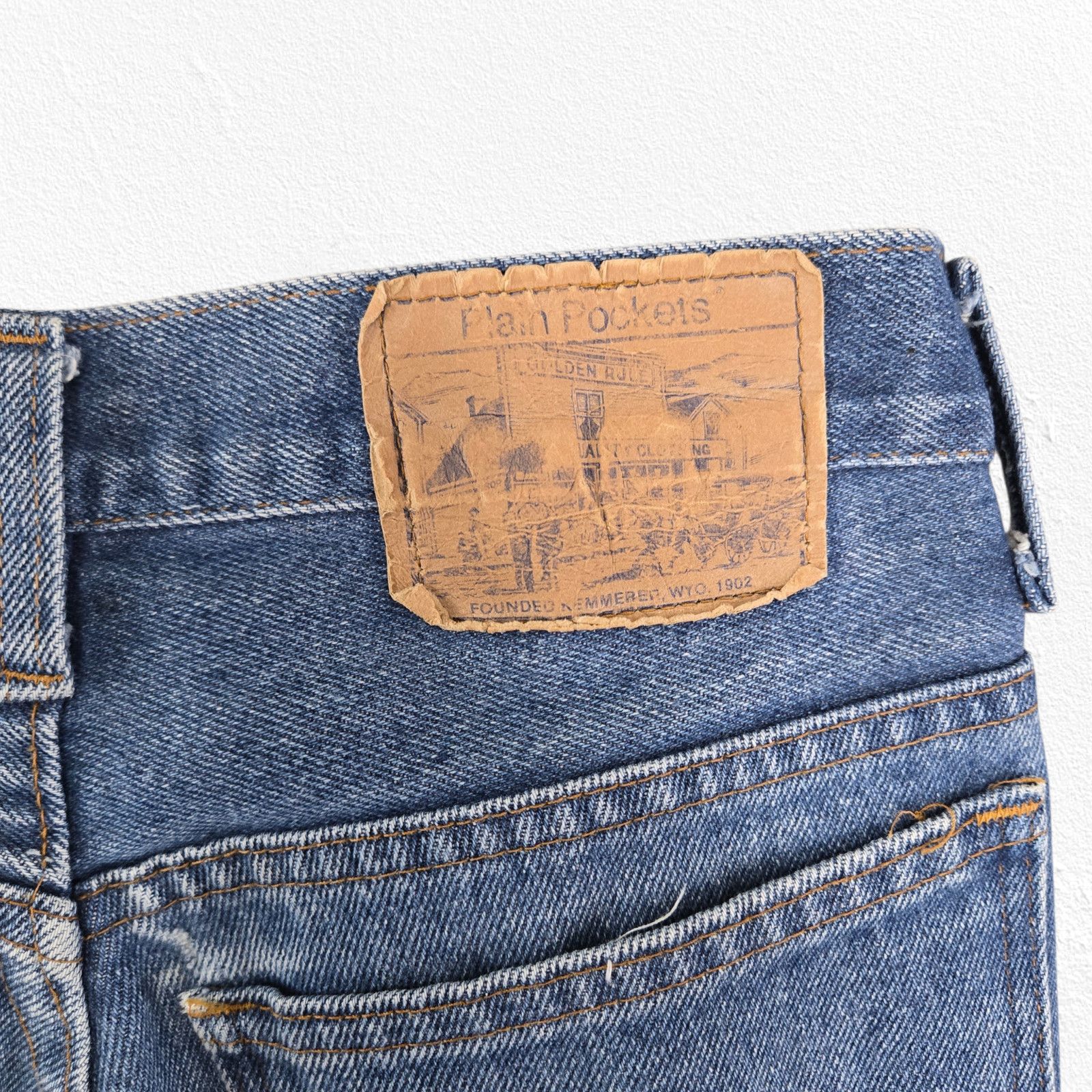 Vintage Vintage 70s Plain Pockets Flare Jeans 26 Size 26" / US 2 / IT 38 - 9 Thumbnail