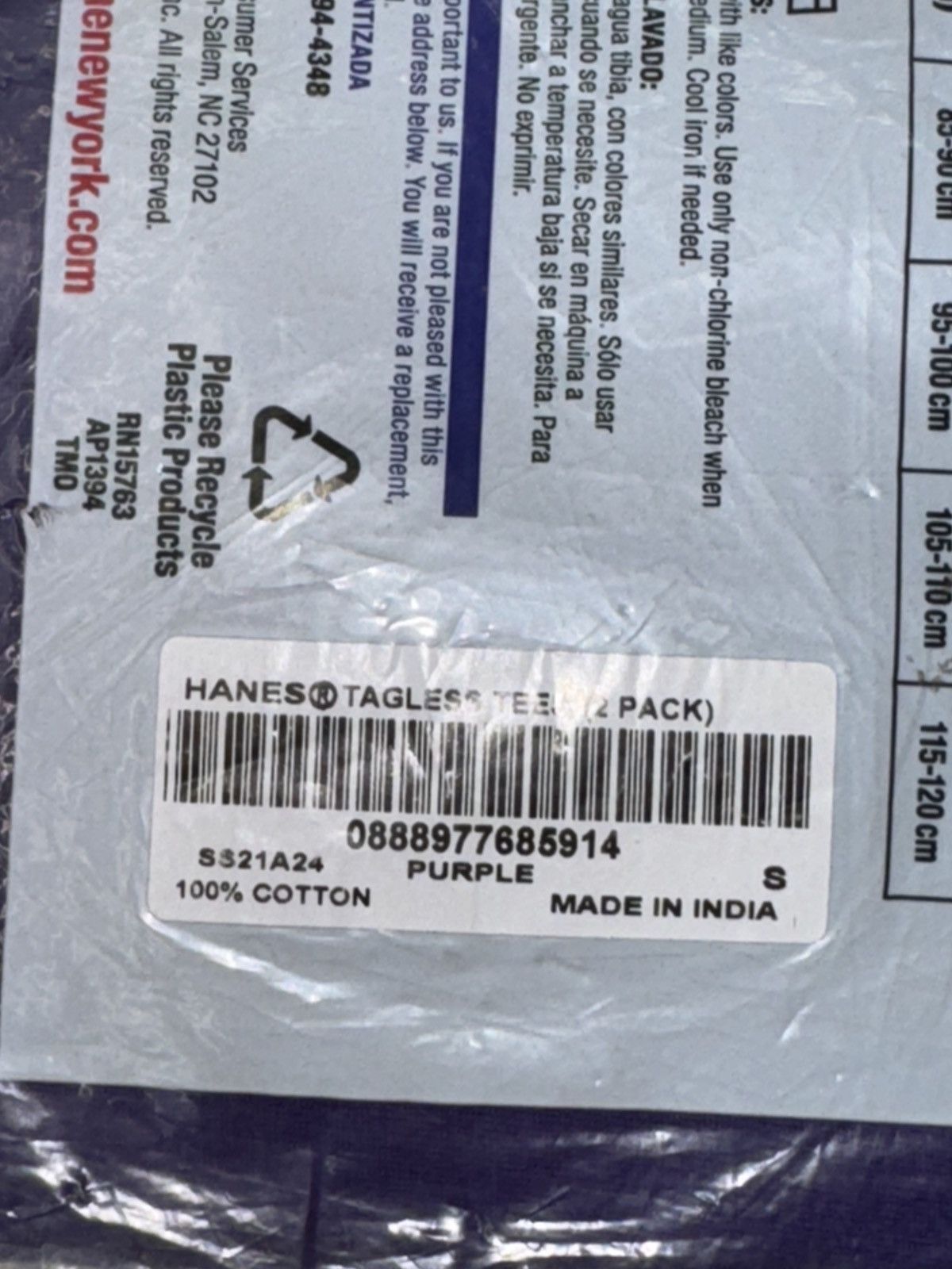 Supreme Supreme Hanes tagless tee (2pack) Size US S / EU 44-46 / 1 - 4 Thumbnail