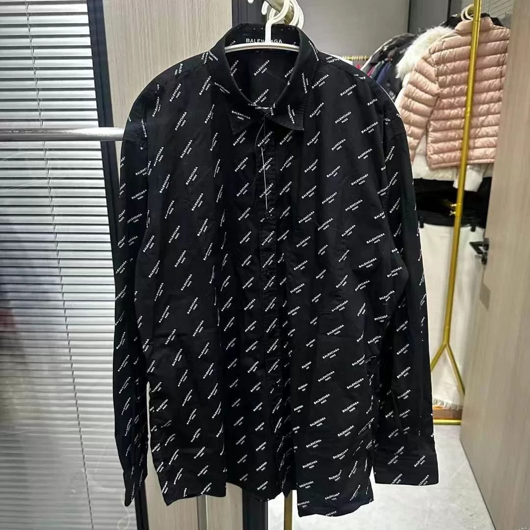 Balenciaga Balenciaga All-Over Print Shirt Size 39 Size US XXS / EU 40 - 1 Thumbnail