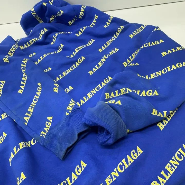 Balenciaga Balenciaga Logo Print Hooded Sweatshirt for Women 0079-2507 Size S / US 4 / IT 40 - 8 Thumbnail