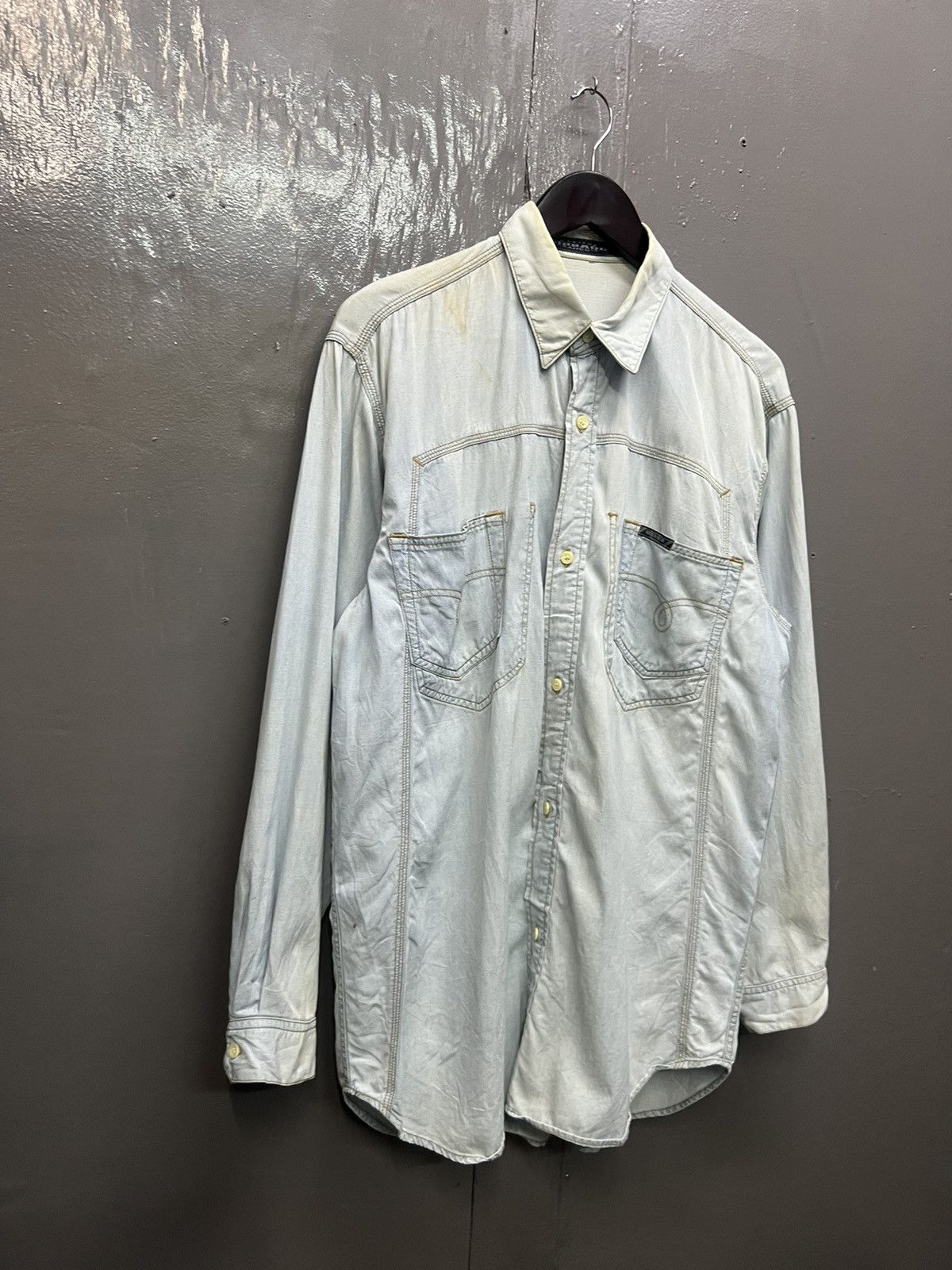 Marithe + Francois Girbaud Marithe Francois Girbaud Cotton Shirt Longsleeve Size US M / EU 48-50 / 2 - 3 Thumbnail
