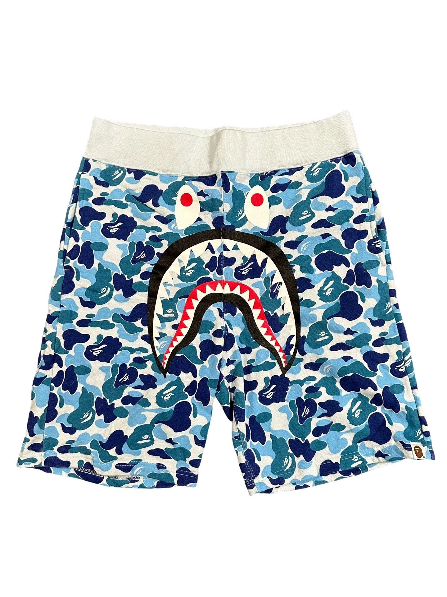 Bape A Bathing Ape Blue ABC Camo Shark Shorts XL Size US 36 / EU 52 - 1 Thumbnail