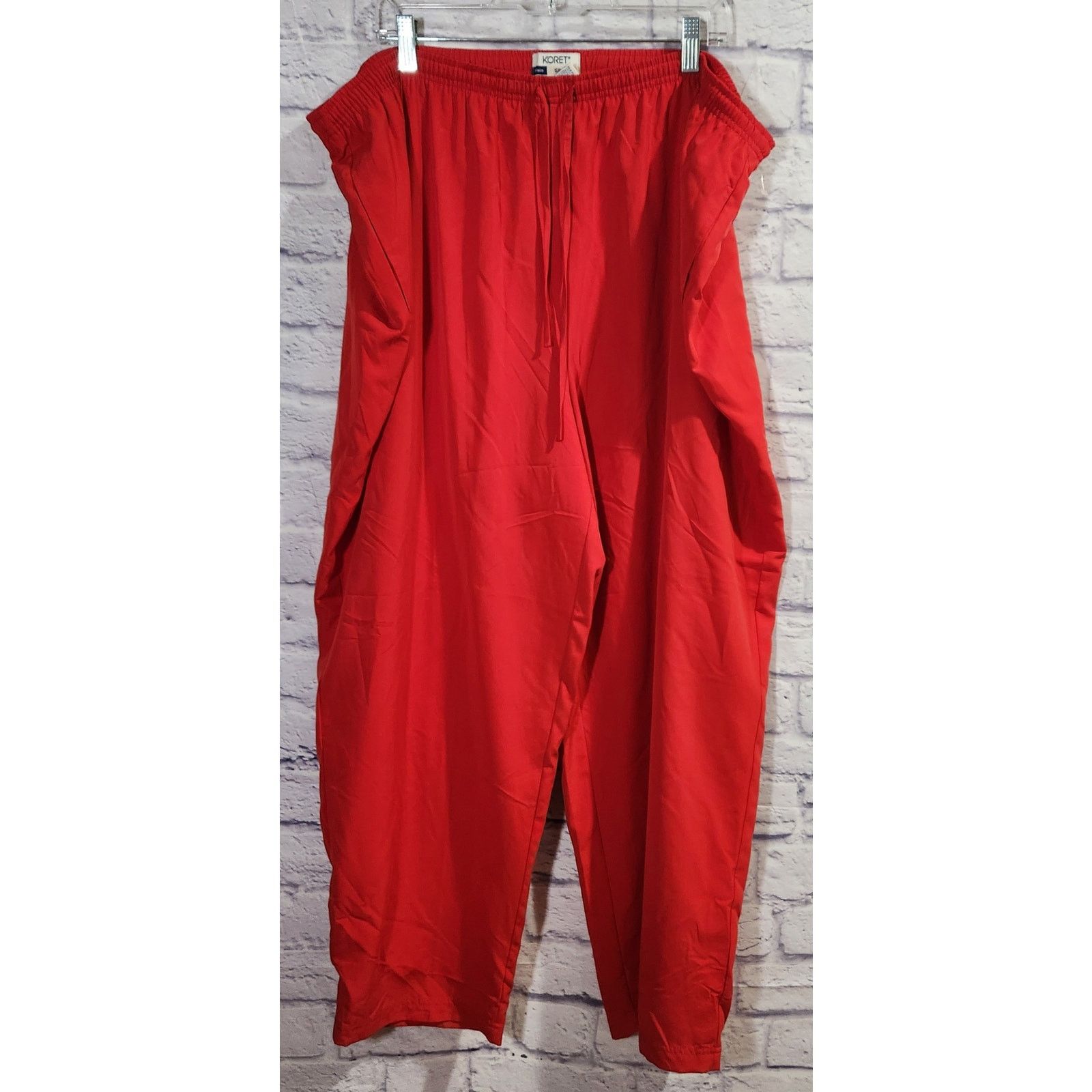 Other Koret Woman Sport Red Drawstring Waist Sweatpants 22W Plus Size 42" / US 20 - 1 Thumbnail
