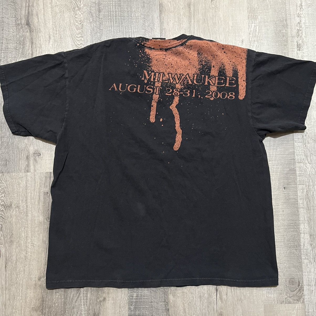 Harley Davidson Harley Davidson 105 Yrs Black Big Graphic Milwaukee T Shirt Size US XL / EU 56 / 4 - 2 Thumbnail
