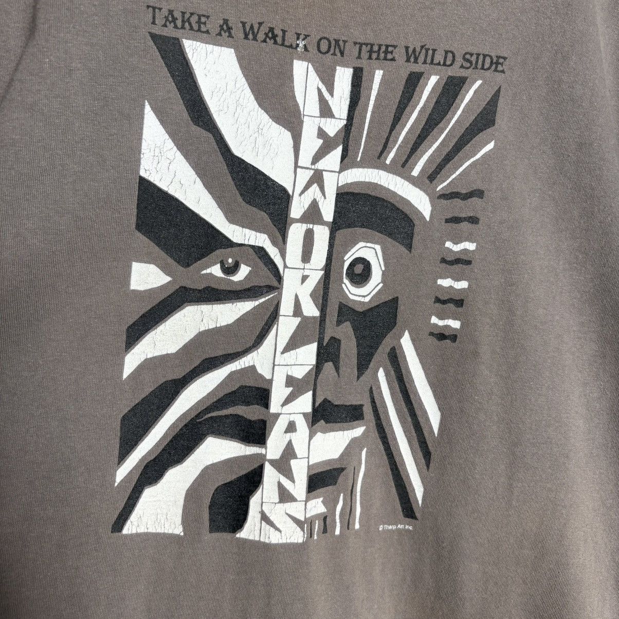 Vintage Vintage Dual Face New Orleans Tharp Art T-Shirt Size US L / EU 52-54 / 3 - 2 Thumbnail