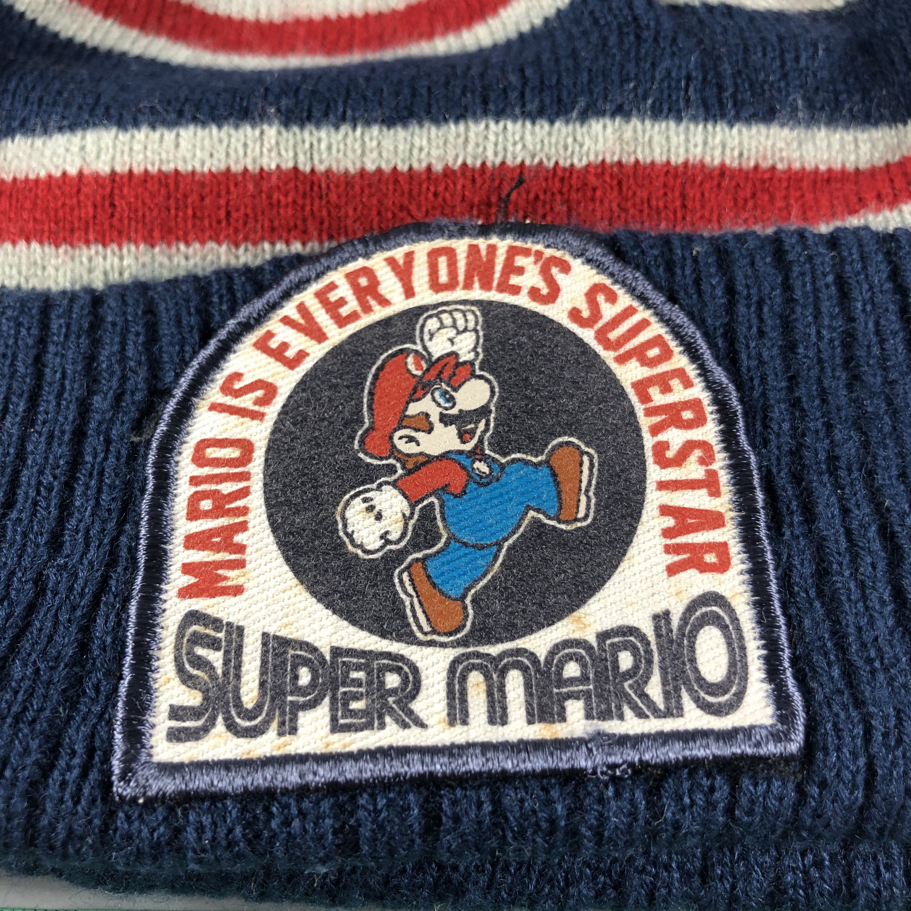 Nintendo Super Mario Striped Bobble Beanie Snowcap Snow Hat B532 Size ONE SIZE - 4 Thumbnail
