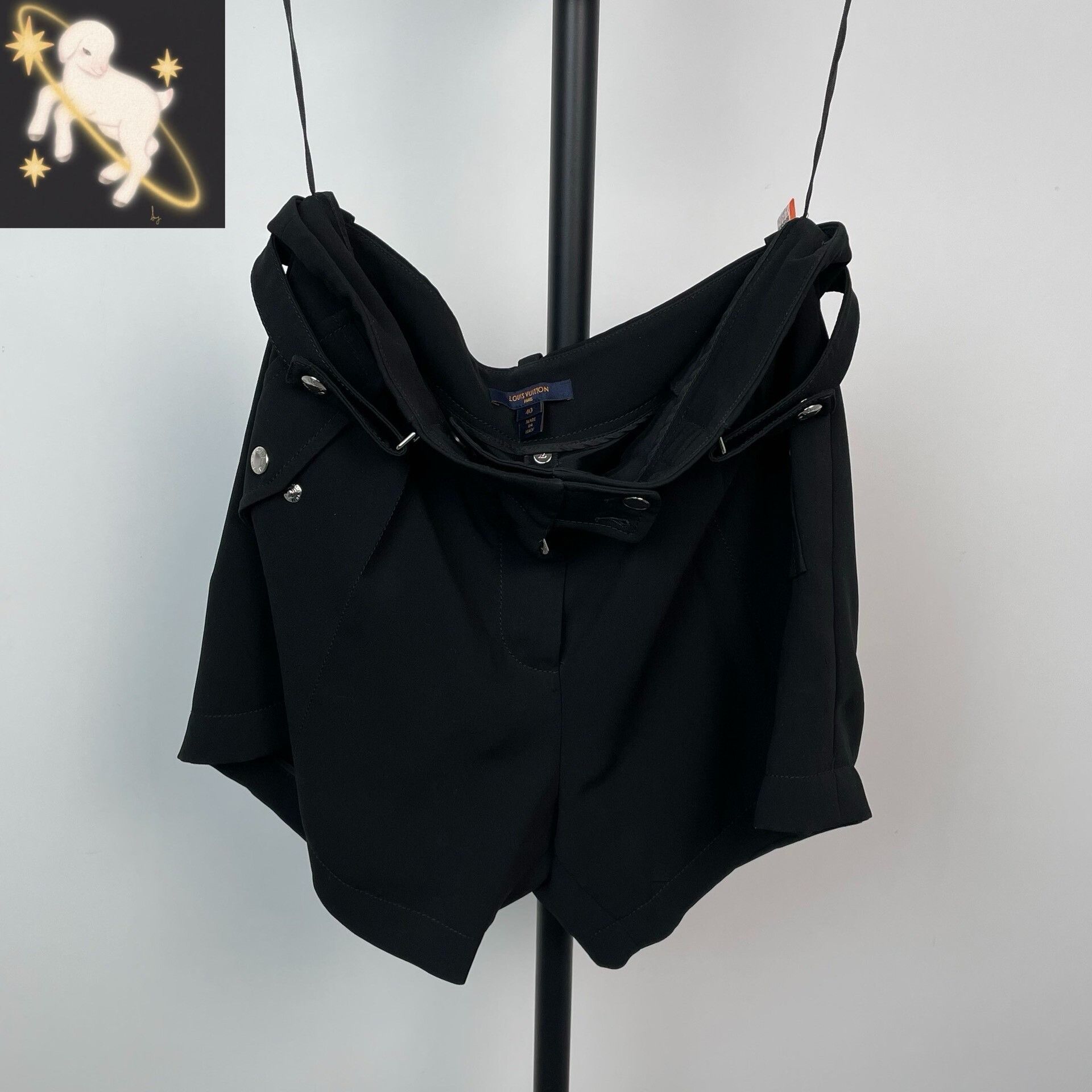 Louis Vuitton Louis Vuitton Black Pants 40 Women Size 40" / US 18 - 1 Thumbnail