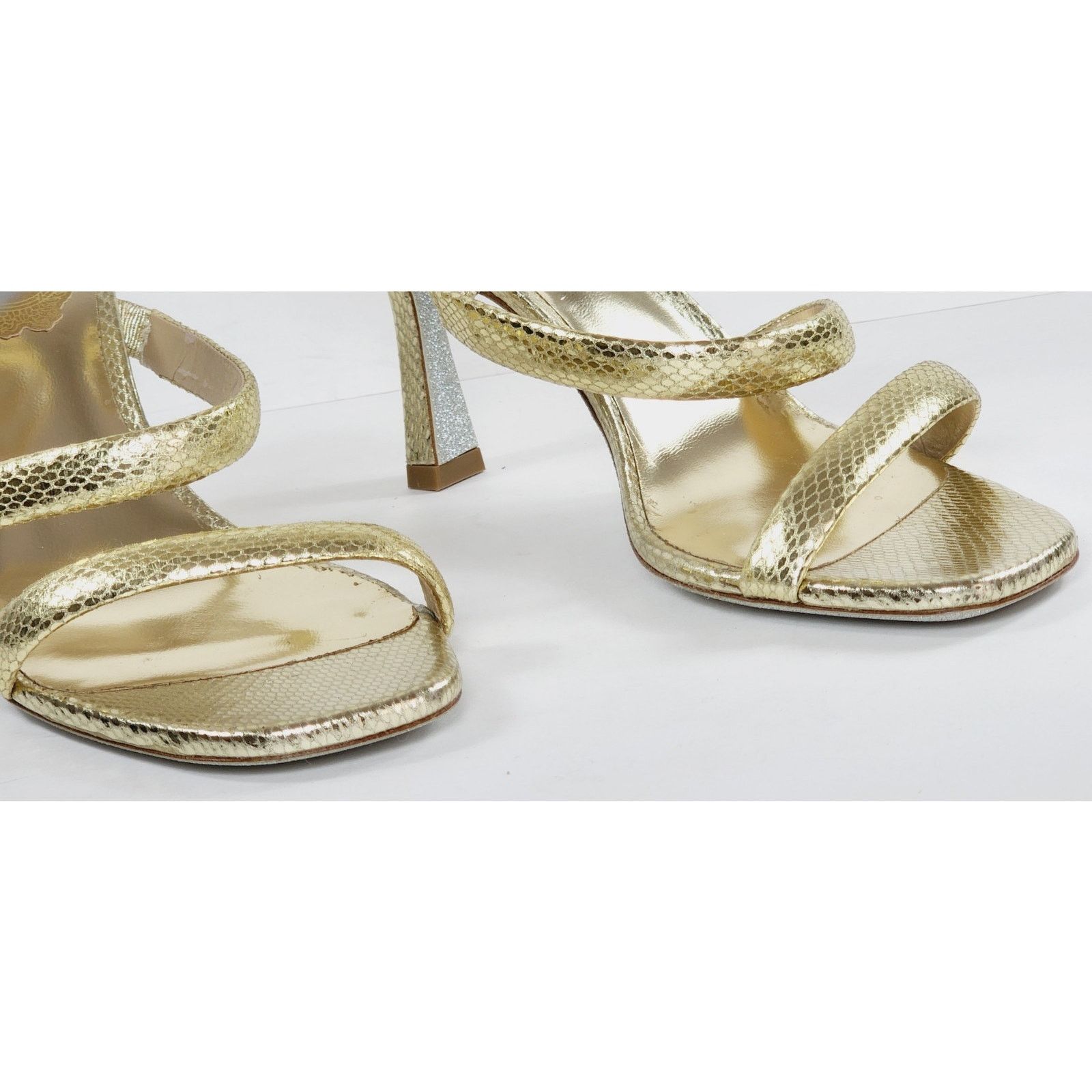 Rene Caovilla $1268 RENE CAOVILLA Leather Sandals US7 UK4EU37 Snake Design Size US 7 / IT 37 - 15 Thumbnail