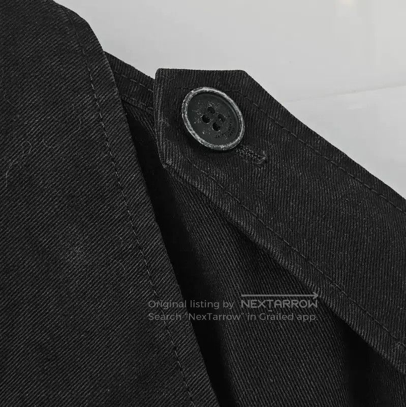 Yves Saint Laurent YSL Black Cotton Embroidered Long Coat . Size M / US 6-8 / IT 42-44 - 9 Thumbnail