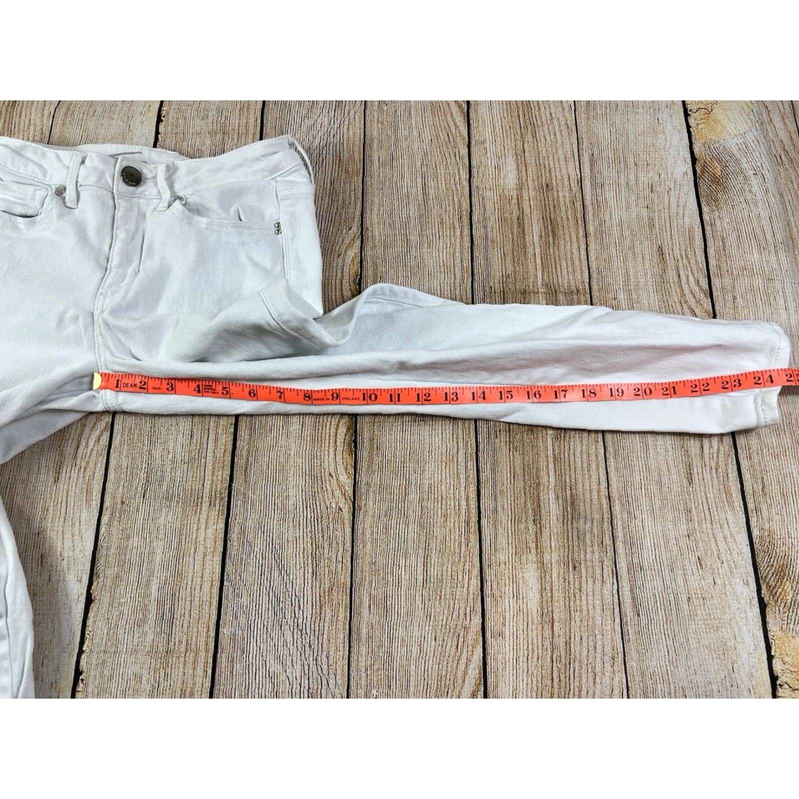 Vintage Seven7 White Dove Ankle Cropped Jeans Size 4 Slim Women Size 27" / US 4 / IT 40 - 5 Thumbnail