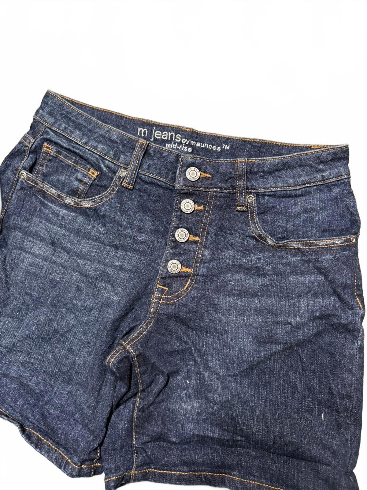 Designer M Jeans Mid Rise Denim Shorts - Size 4 Size 25" / US 0 / IT 36 - 3 Thumbnail