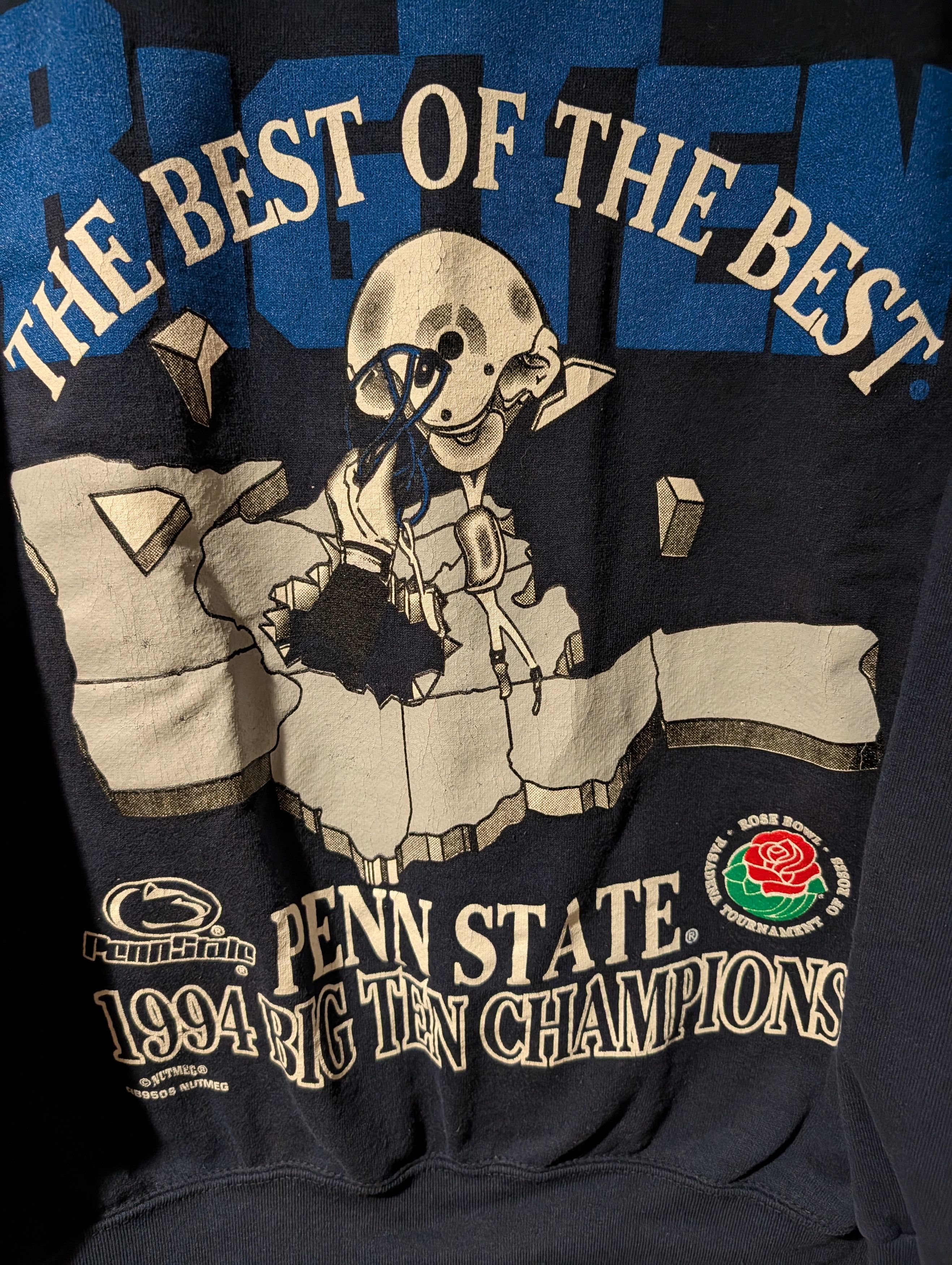 NCAA Vintage 1994 Penn State Nittany Lions Sweatshirt Rose Bowl Size US M / EU 48-50 / 2 - 2 Thumbnail