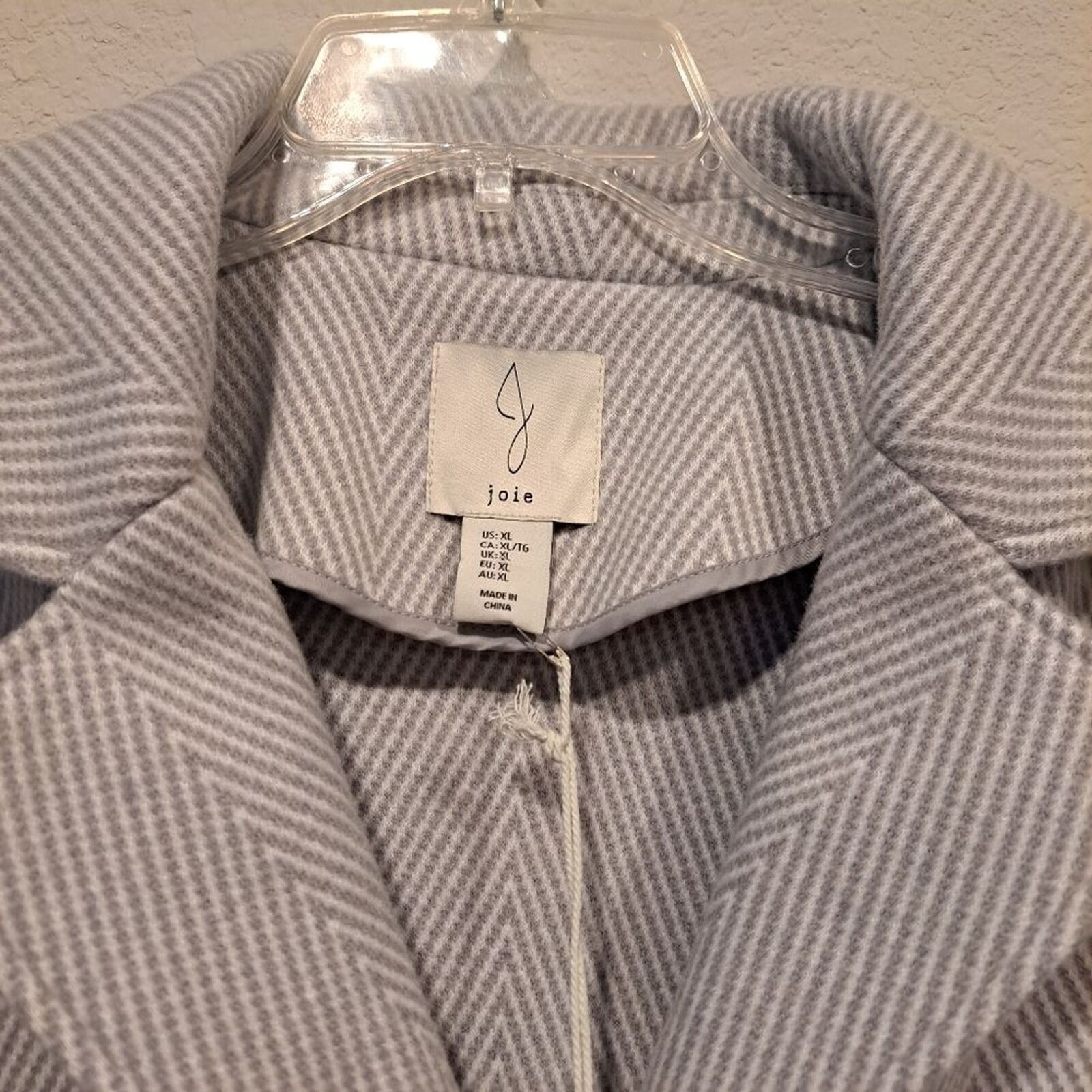 Joie Joie wool blend pea coat jacket collar chevron blue sz XL Size XL / US 12-14 / IT 48-50 - 8 Thumbnail