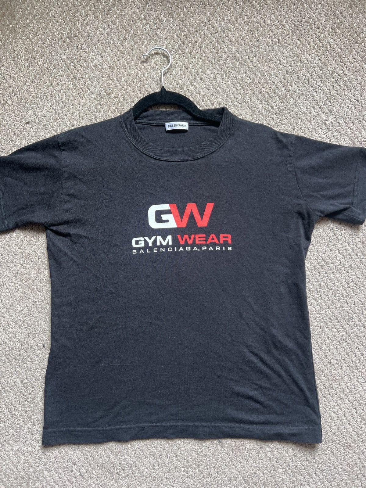 Balenciaga Balenciaga Gym Wear Cropped T-Shirt Size US M / EU 48-50 / 2 - 1 Thumbnail