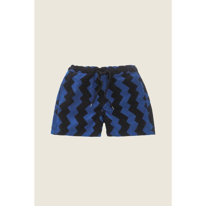 OAS Galaxy Zig Terry Shorts In 26-Blue & Black Zig | Grailed