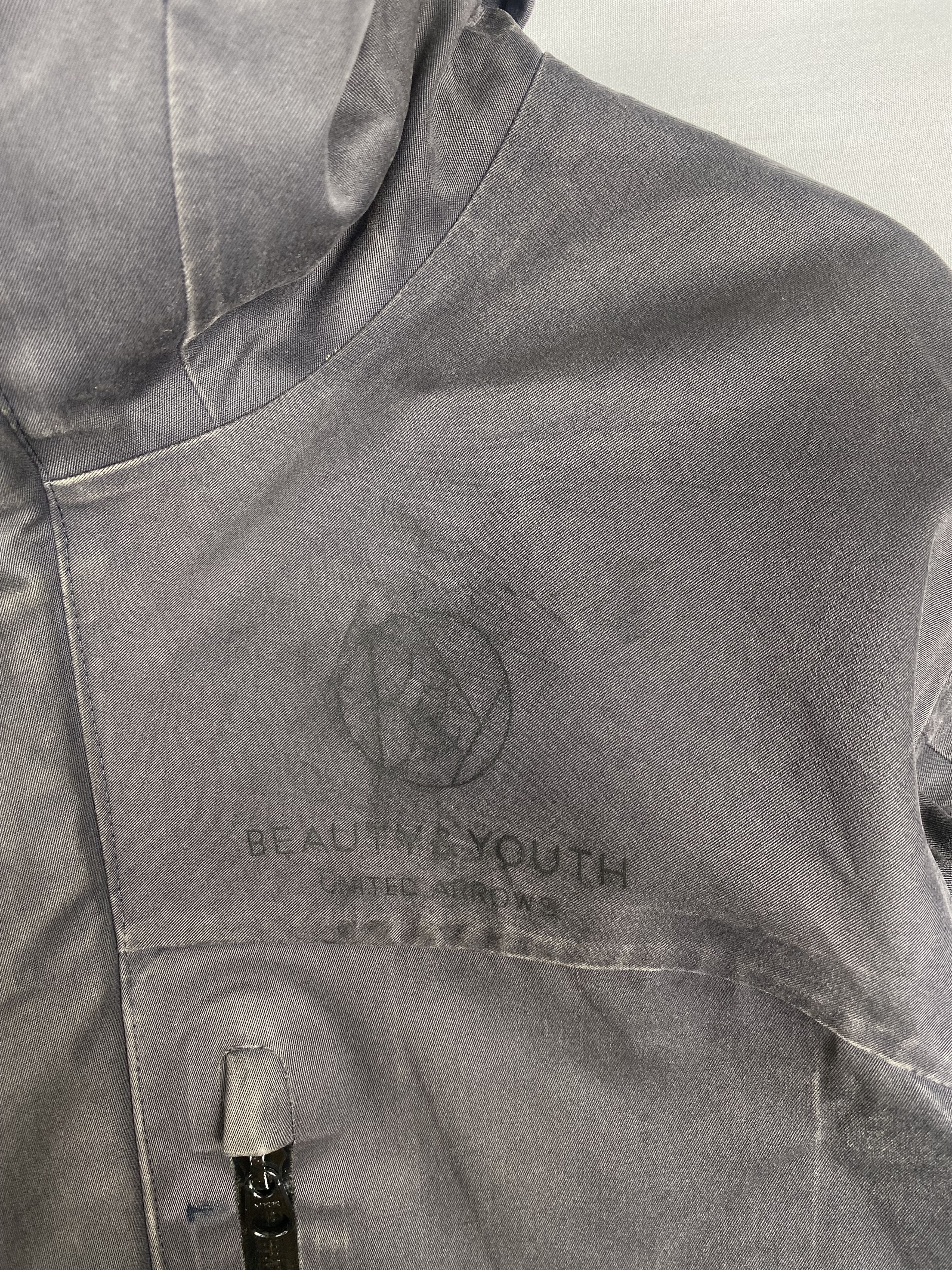 BEAUTY&YOUTH Vintage Beauty And Youth Hoodie Zip Up Waxed Canvas Jacket Size US L / EU 52-54 / 3 - 8 Thumbnail