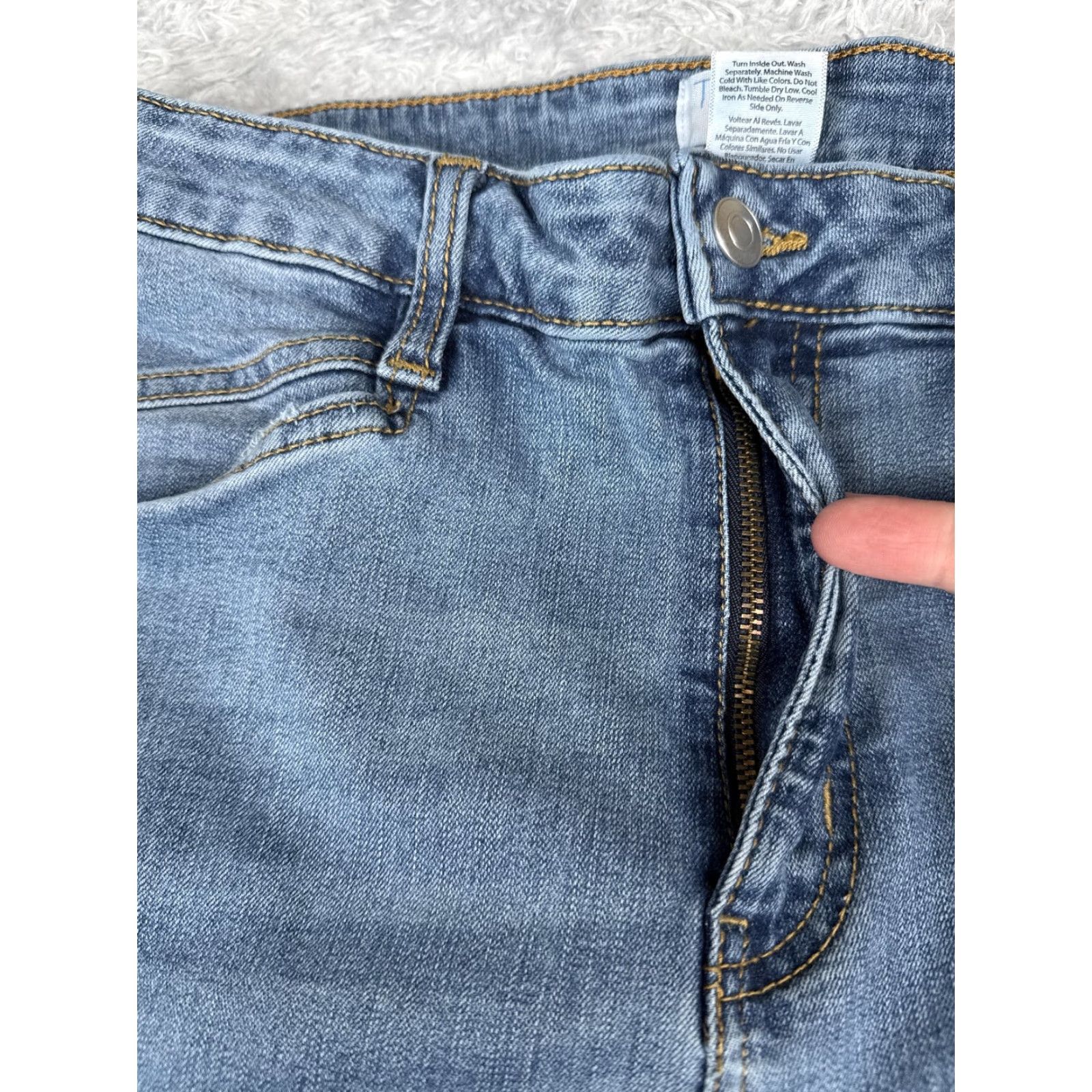 Vintage Time And Tru Jeans Womens 12 Blue Medium Wash Flare Regular Size 30x31 Denim Stretch 5-Pocket Pocket Jeans Womens Men’s? Size 34" / US 12 / IT 48 - 5 Thumbnail