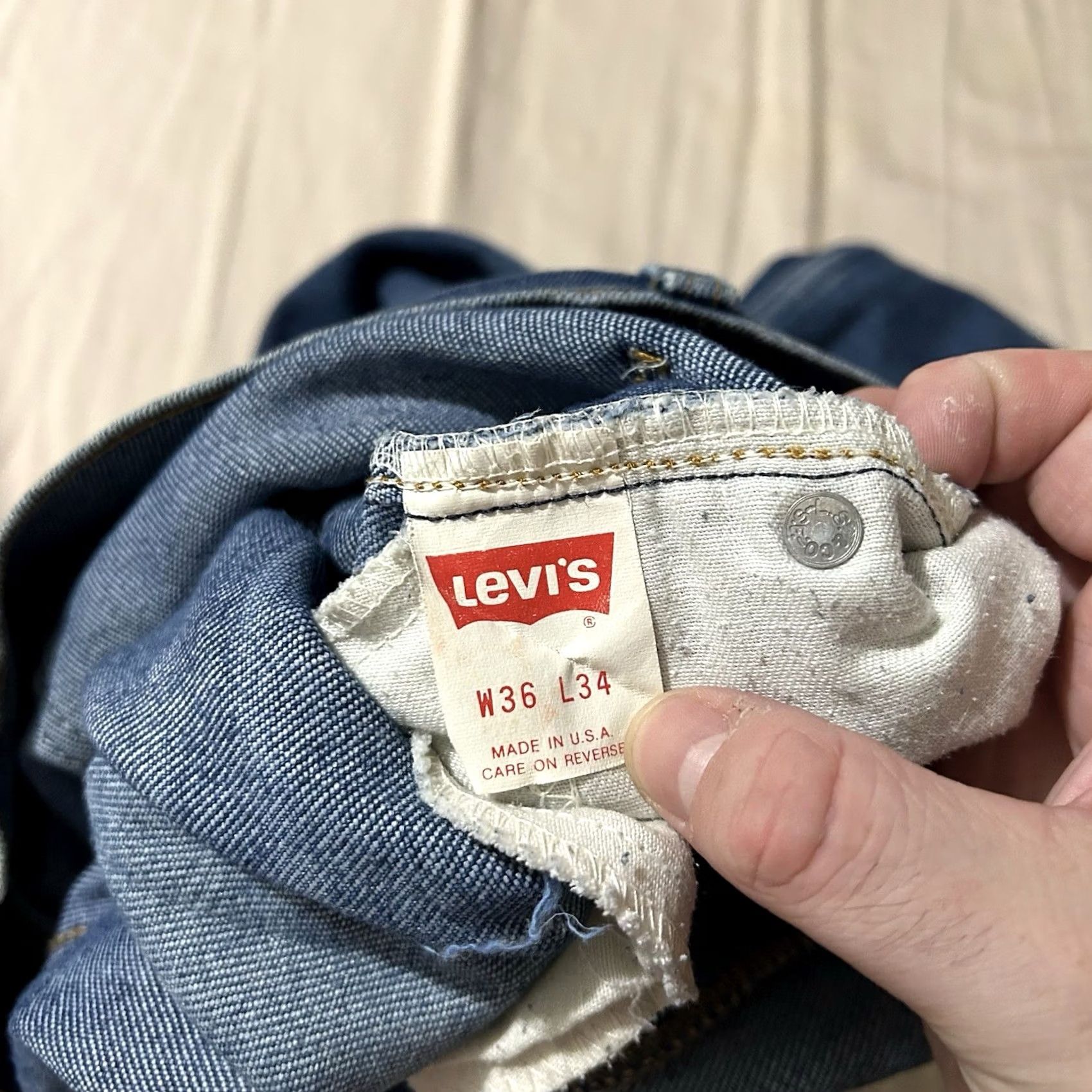 Levi's VINTAGE Levi's 517 Bootcut Jeans Men 36 X 34 Blue 80s Flare Worn Faded 517 Bootcut Jeans Mens Size US 36 / EU 52 - 4 Thumbnail
