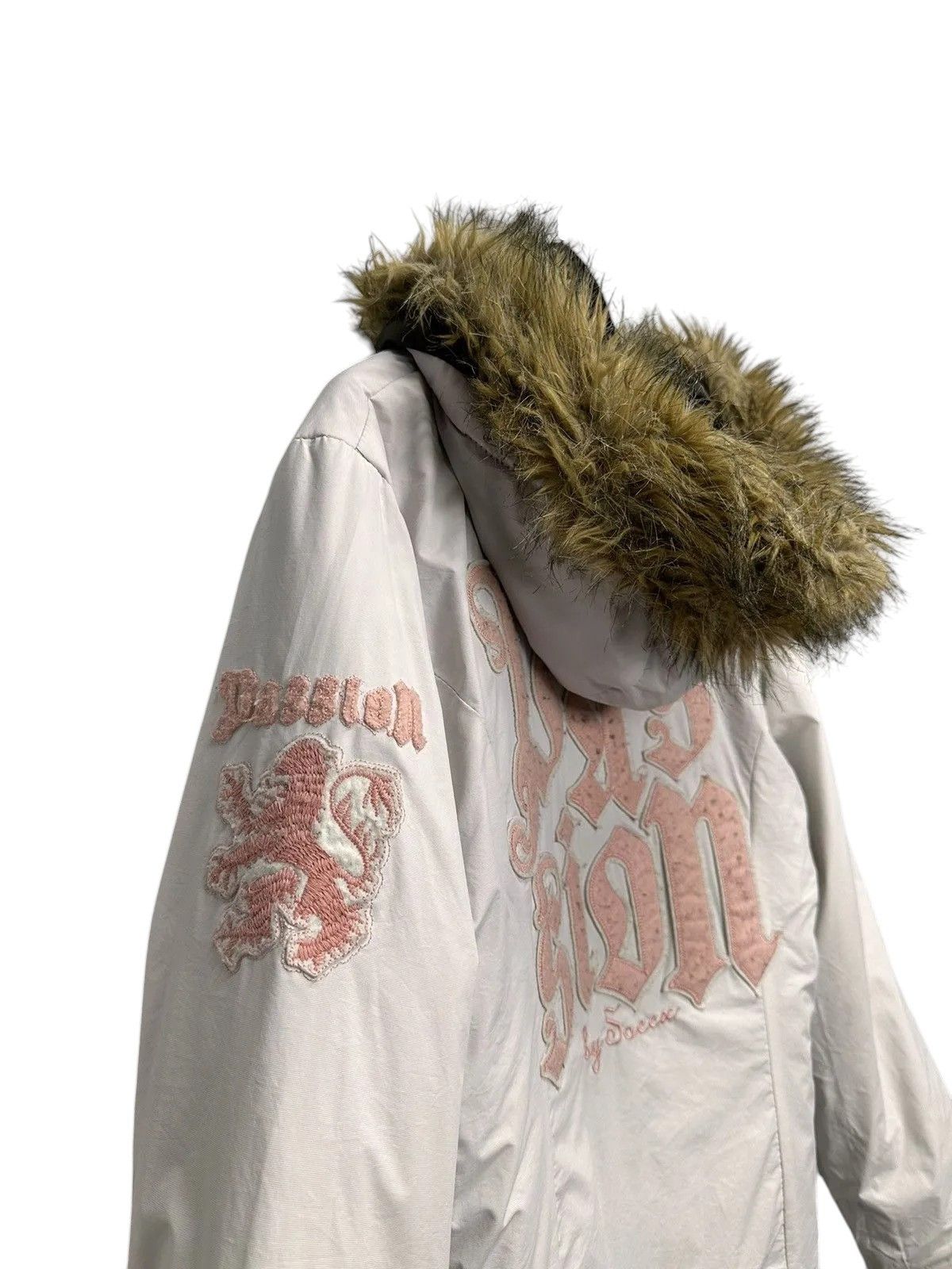 Hysteric Glamour Reversible jacket khaki/white fur hood y2k Isay Miyake style Size US S / EU 44-46 / 1 - 7 Thumbnail