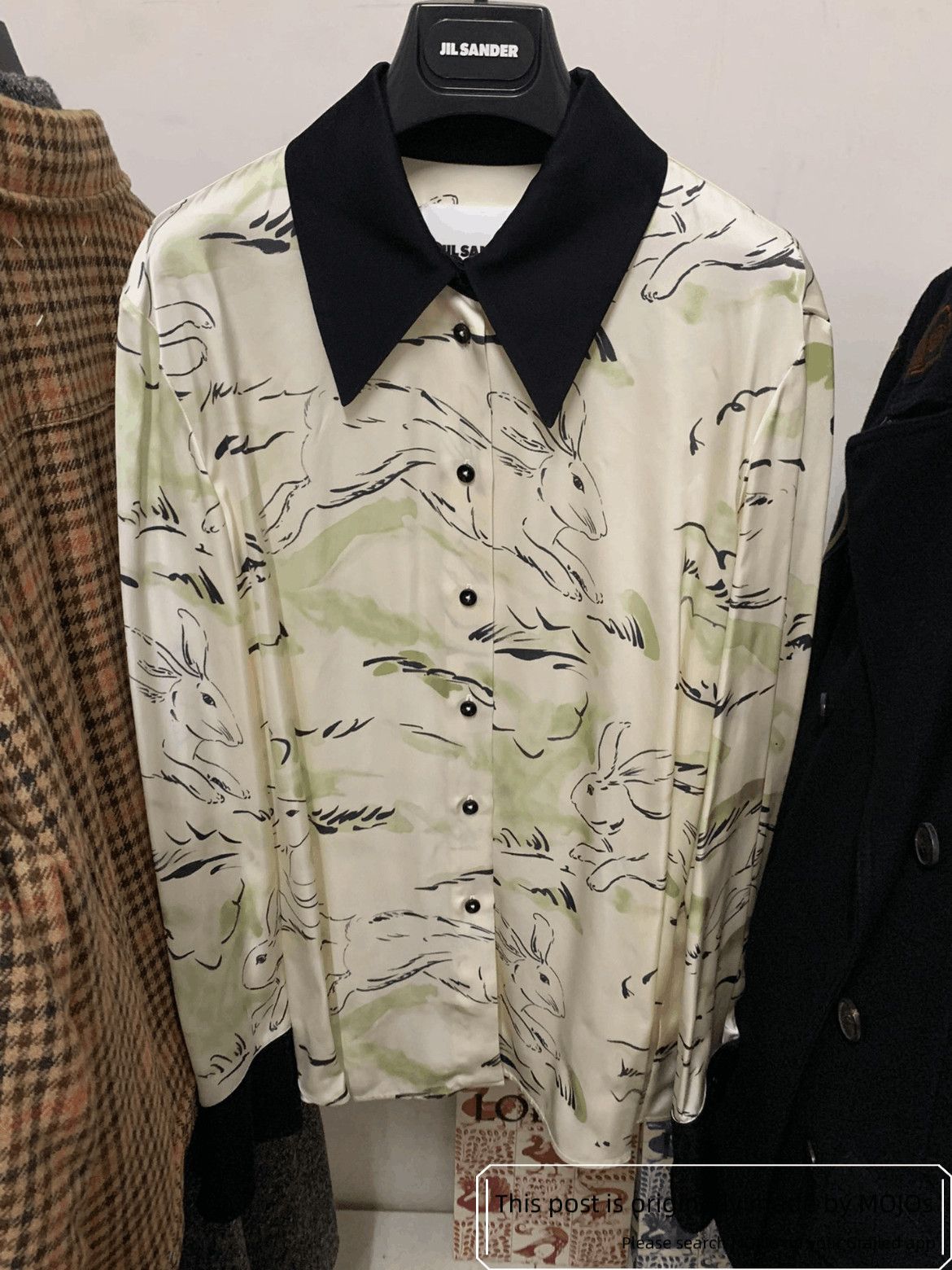 Jil Sander Sz 36 Jil Sander Rabbit Print Shirt Size US S / EU 44-46 / 1 - 1 Thumbnail