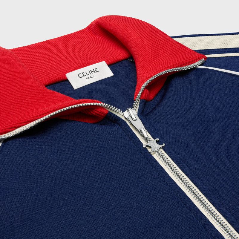 Celine o1bcso1str0126 2Y07H121O Tracksuit Jacket in Bleu Nuit/Red Size US S / EU 44-46 / 1 - 3 Thumbnail
