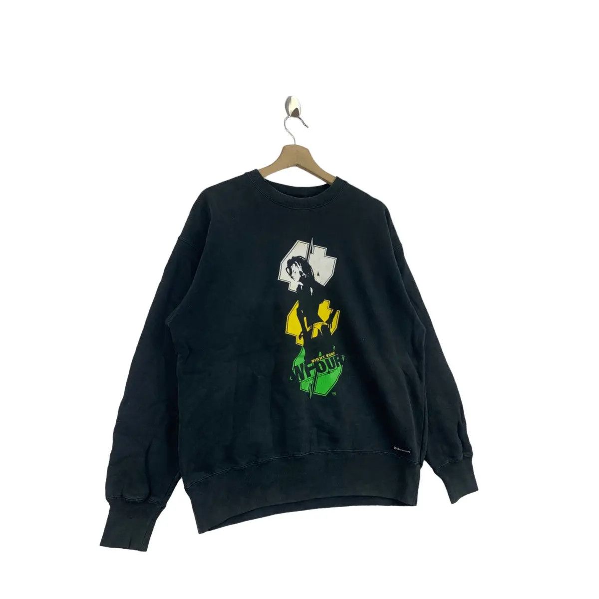 Vintage Vintage W4 NIGHT SURF Sexy Bikini Surfing Wave Sweatshirt Size US XL / EU 56 / 4 - 3 Thumbnail