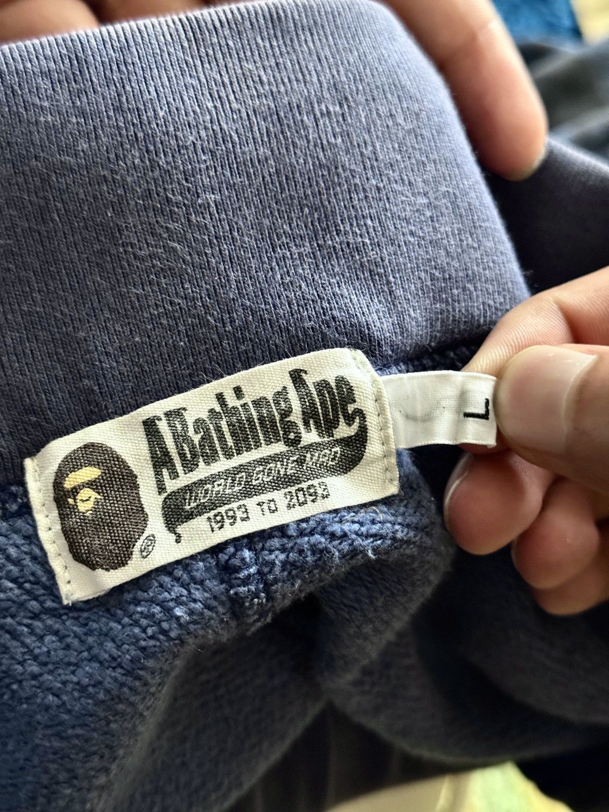 Bape RARE BAPE SPELL OUT BLUE CAMO JOGGERS Size US 32 / EU 48 - 7 Thumbnail