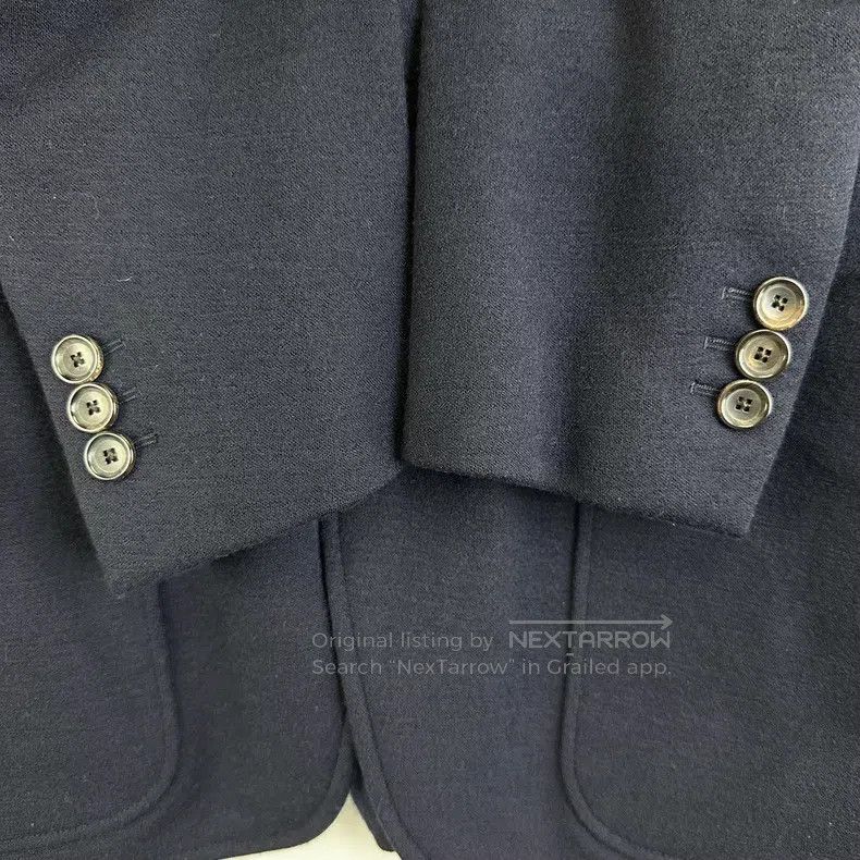 Louis Vuitton Louis Vuitton Navy blue V-neck leather buttoned blazer jac Size US M / EU 48-50 / 2 - 6 Thumbnail