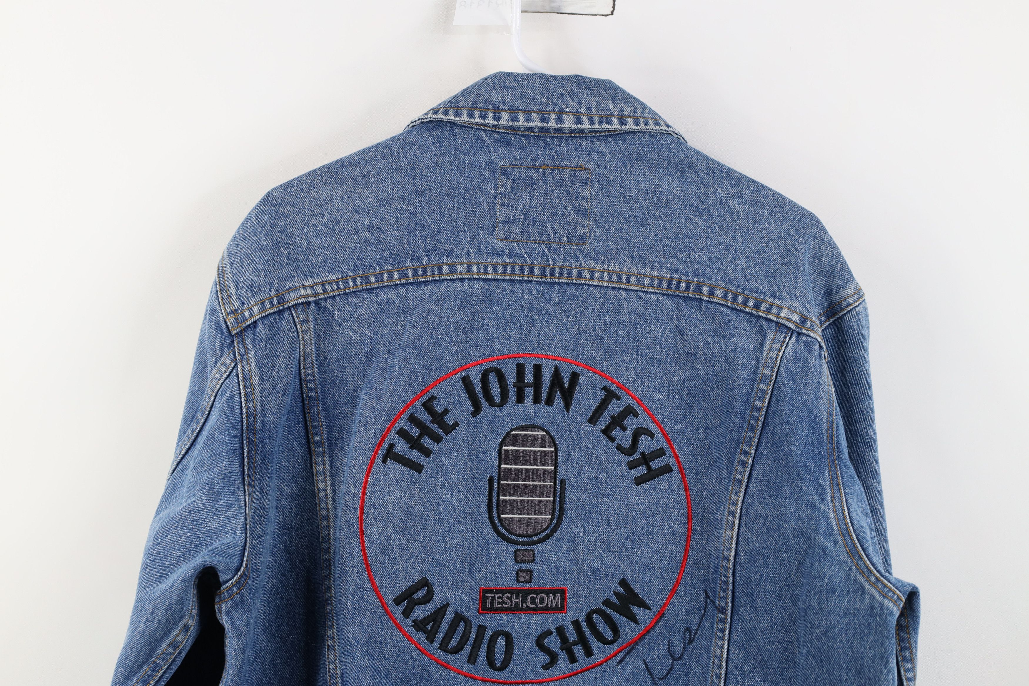 Vintage Vintage 90s Y2K The John Tesh Radio Show Denim Jacket Size US L / EU 52-54 / 3 - 14 Thumbnail