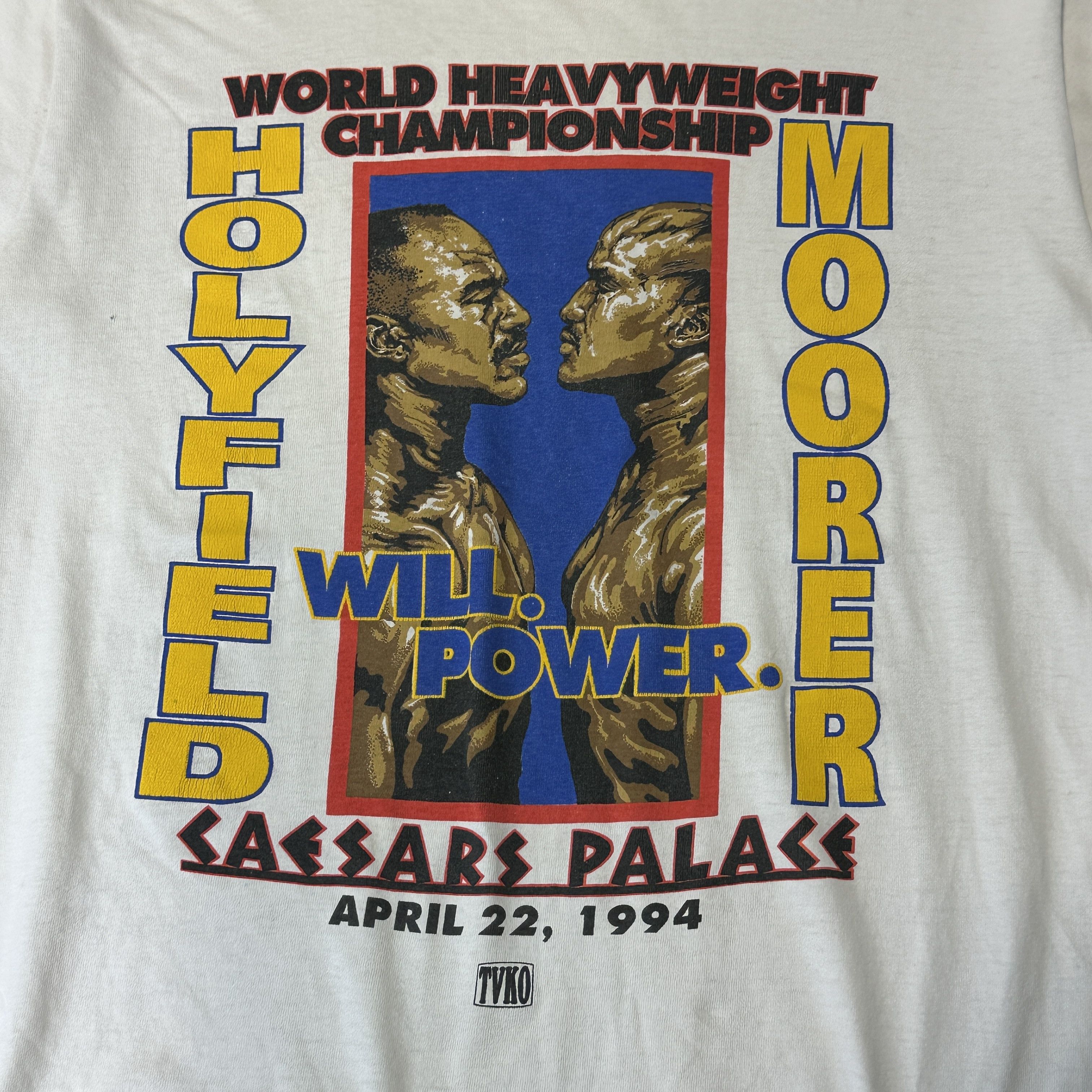 Other Vintage Holyfield Moorer Boxing Graphic T-Shirt Size Large Size US L / EU 52-54 / 3 - 2 Thumbnail