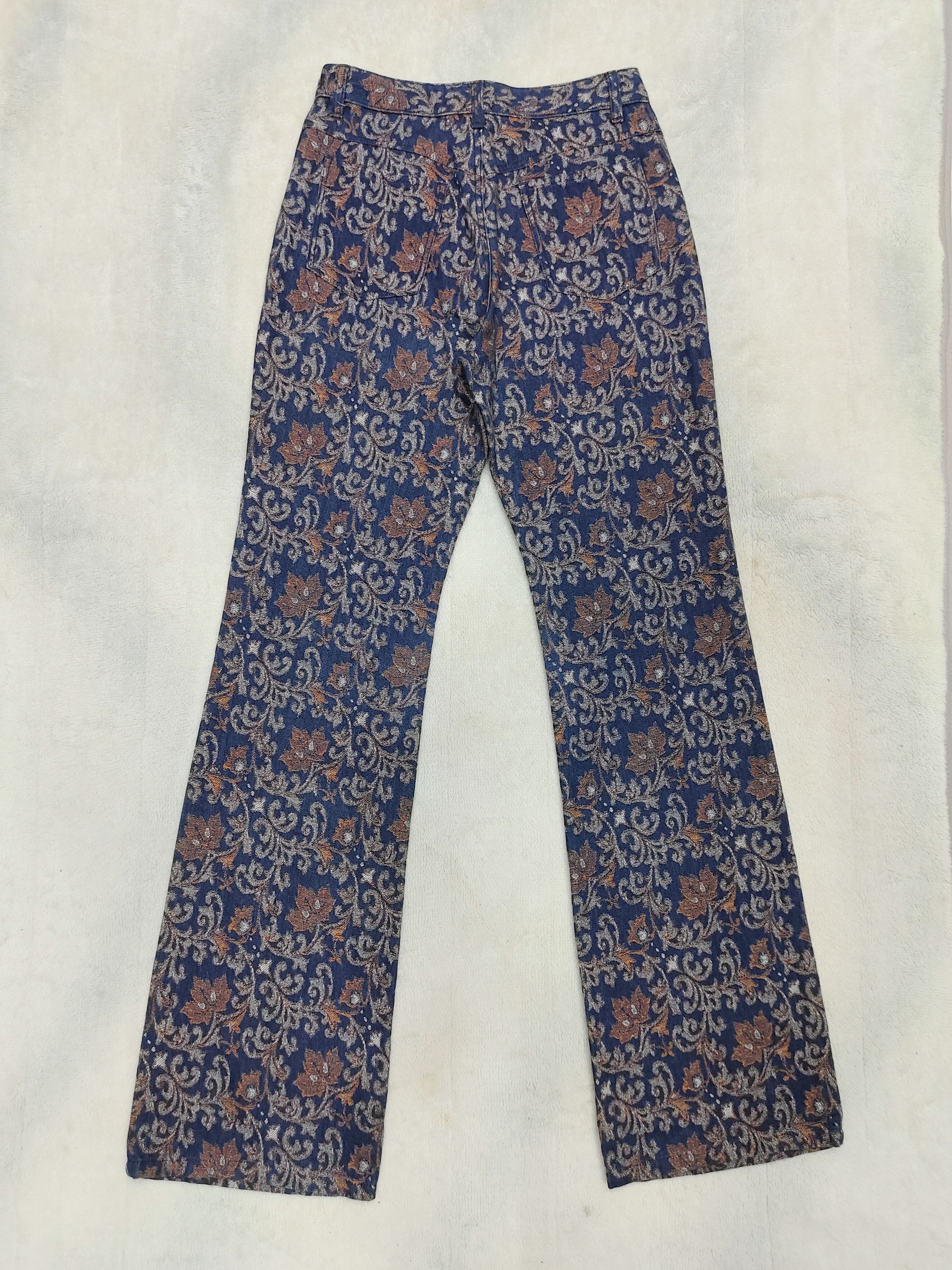Versace 90s Gianni Versace❤️‍🔥Archive Baroque Jacquard Jeans Size 28" / US 6 / IT 42 - 3 Thumbnail