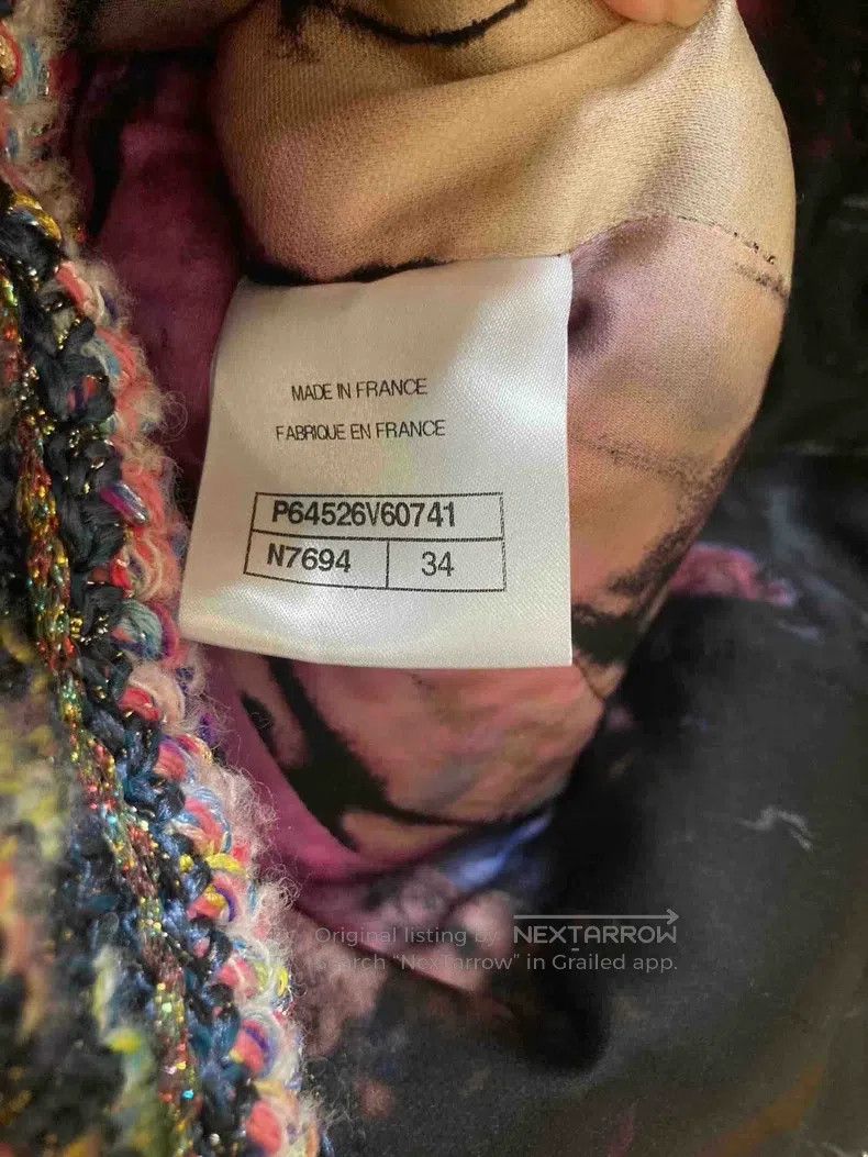 Chanel Chanel Fantasy colour block thousand-bird check round-neck Size XXS / US 00 / IT 34 - 3 Thumbnail