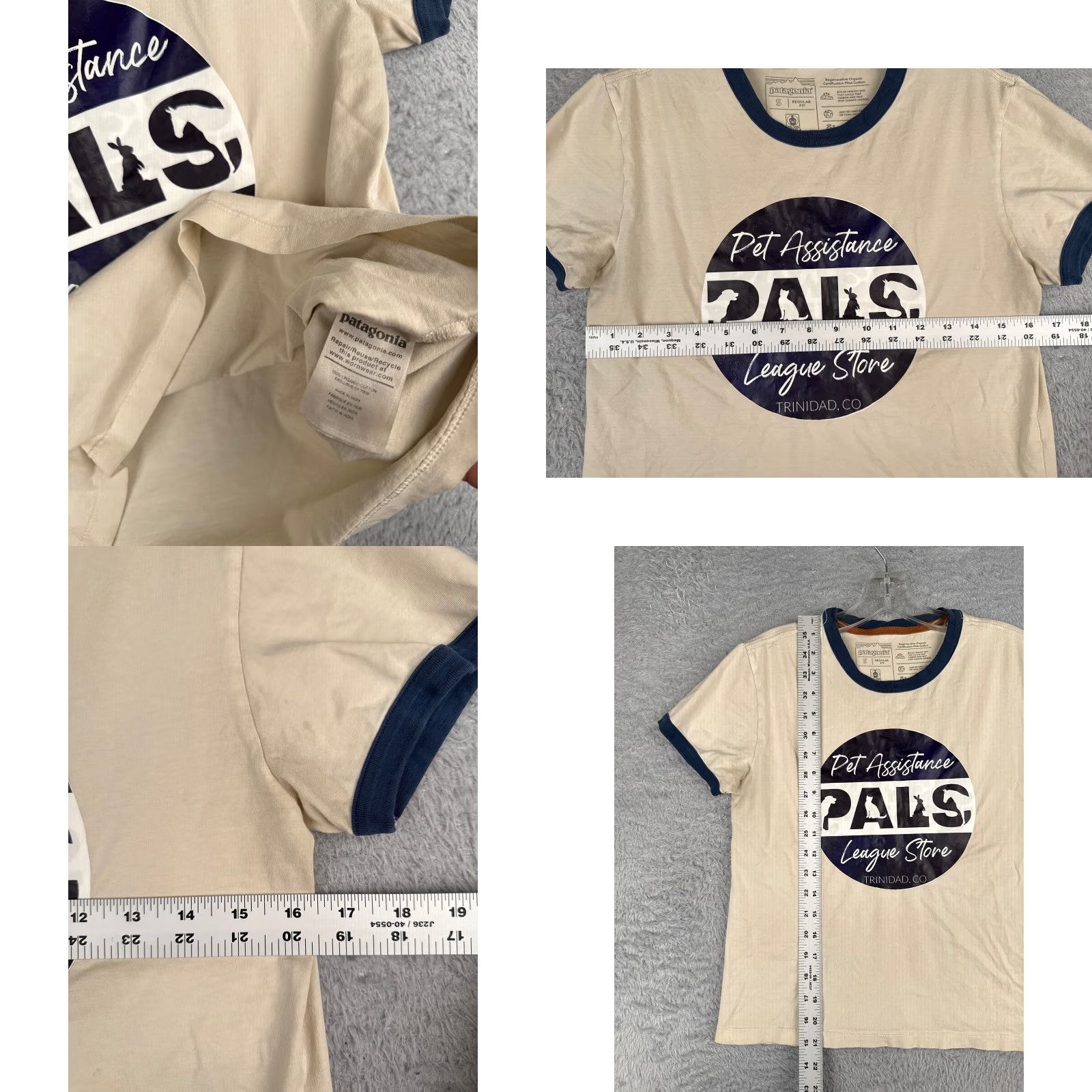 Patagonia Patagonia Shirt Women S Ivory Short Sleeve Crew Neck 100% Cotton Pals Store Vintage? No Size S / US 4 / IT 40 - 8 Thumbnail