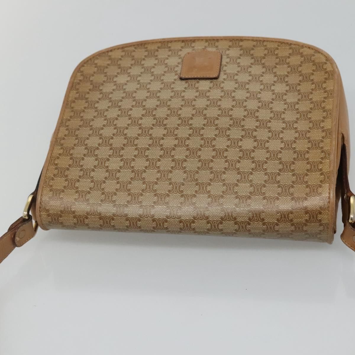 Celine CELINE Macadam Canvas Shoulder Bag Beige Size ONE SIZE - 6 Thumbnail