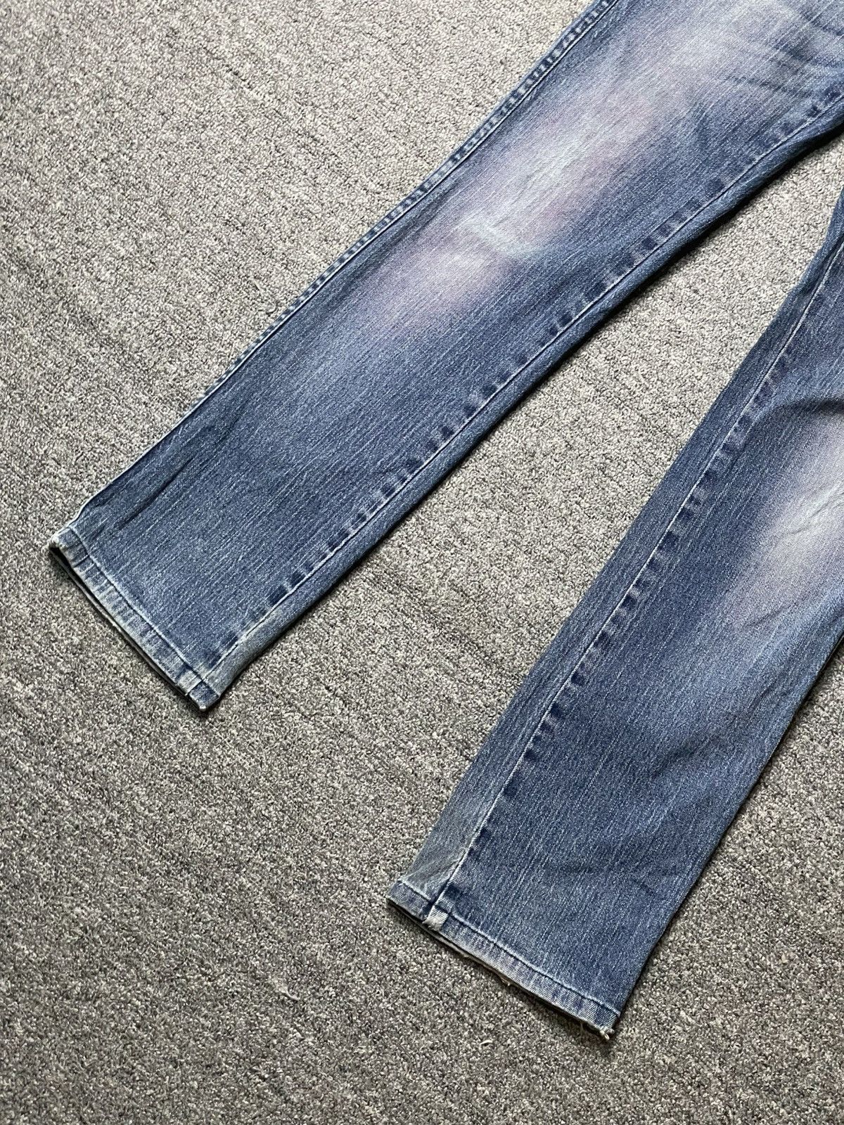 Japanese Brand × Uniqlo × Vintage UNIQLO Distressed Denim Straight Cut Jeans (92) Size US 30 / EU 46 - 2 Thumbnail