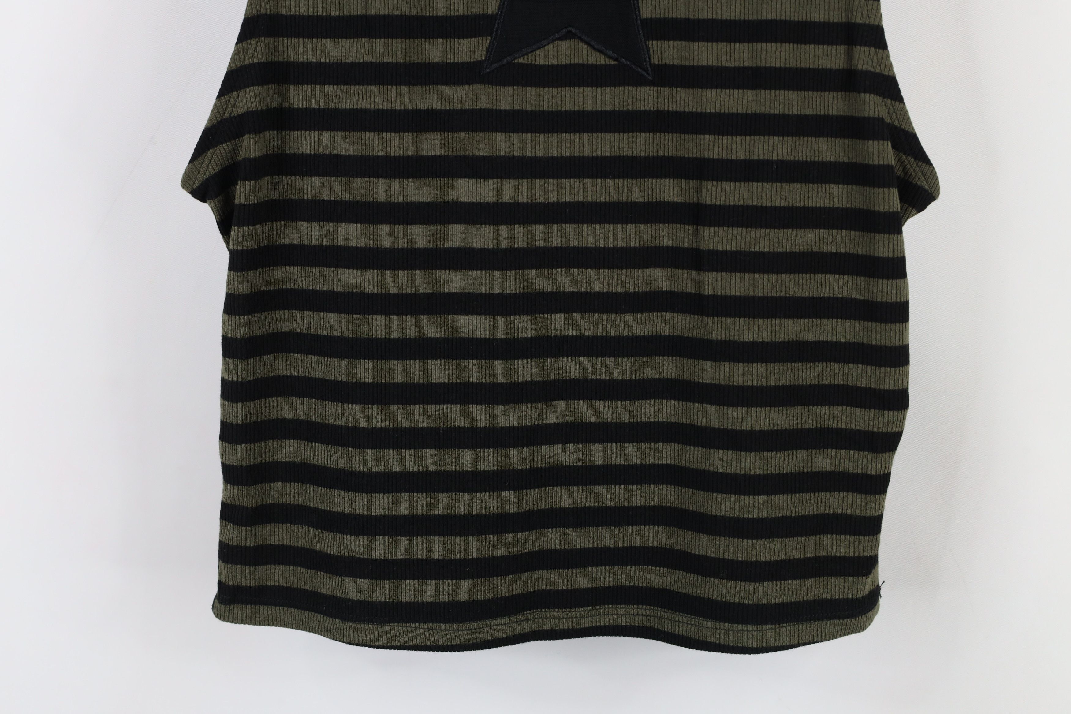 Vintage Vintage Y2K Goth Ribbed Sleeveless Turtleneck T-Shirt Size S / US 4 / IT 40 - 3 Thumbnail