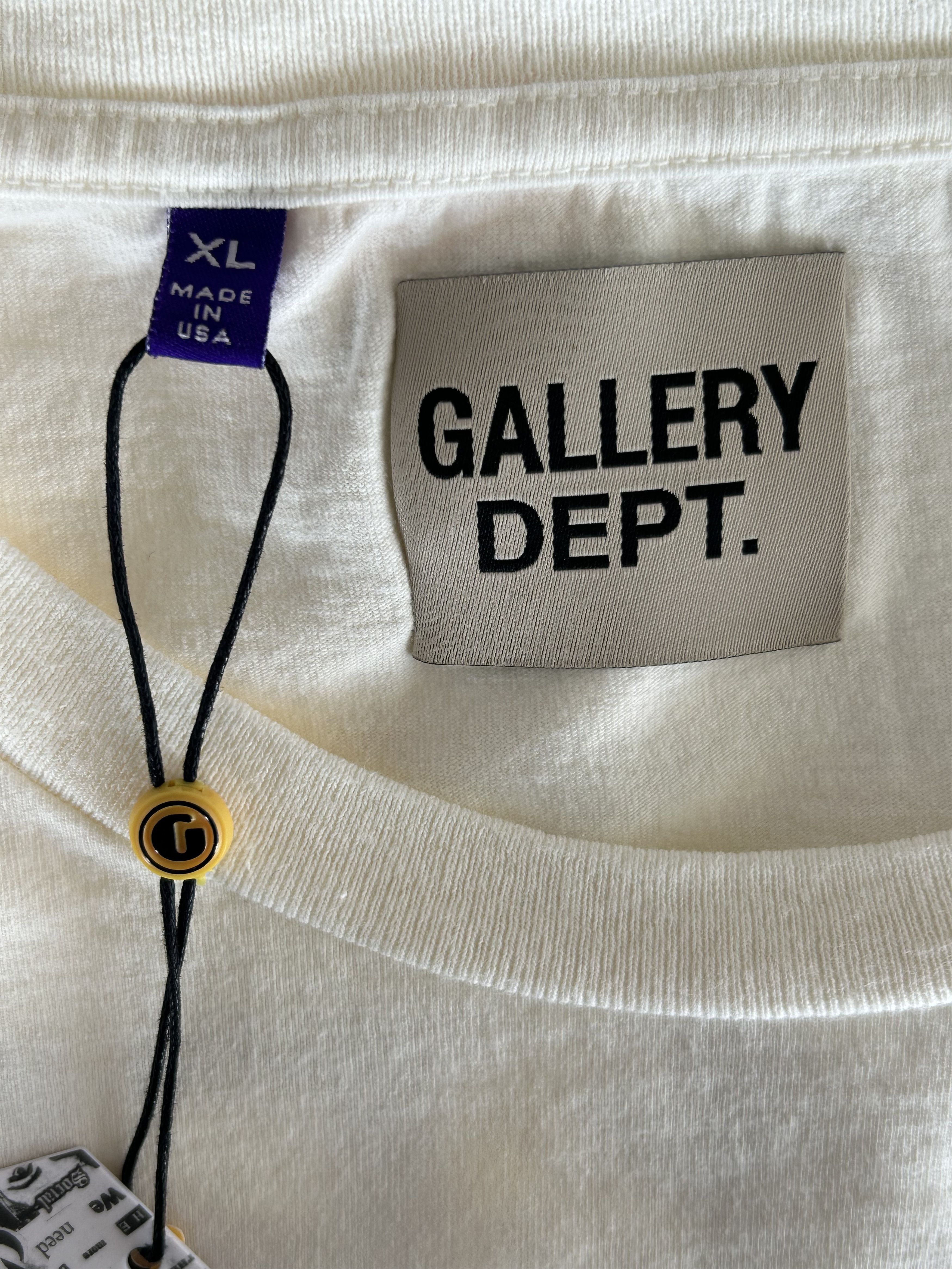 Gallery Dept. Antique White Skeleton Beach Surf Glitter Logo T-Shirt Size US XXL / EU 58 / 5 - 3 Thumbnail