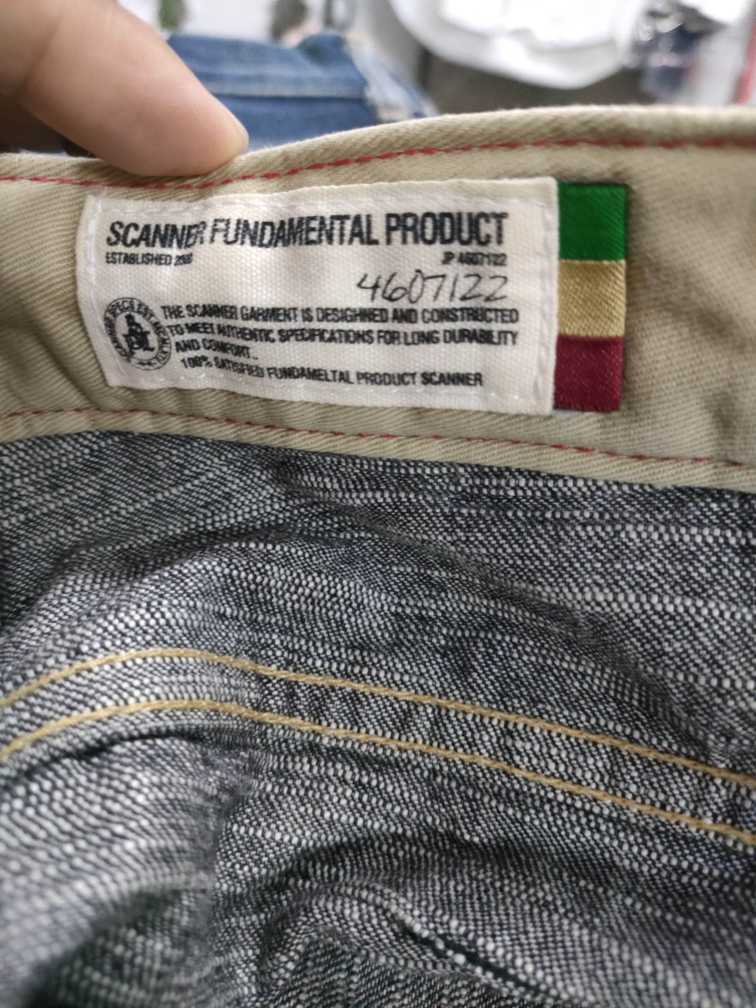 Japanese Brand × Vintage Vintage Scanner Fundamental Jeans Size US 35 - 7 Thumbnail
