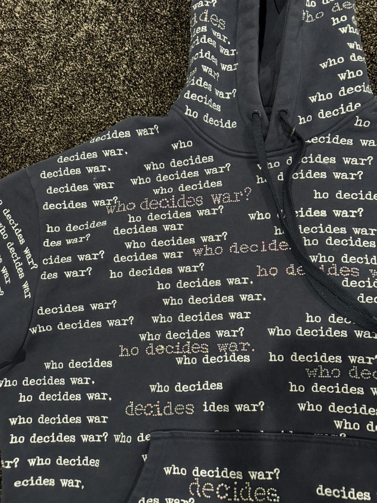Who Decides War Who Decides War WDW Flared Scripture Dark Blue Hoodie Size US L / EU 52-54 / 3 - 12 Thumbnail