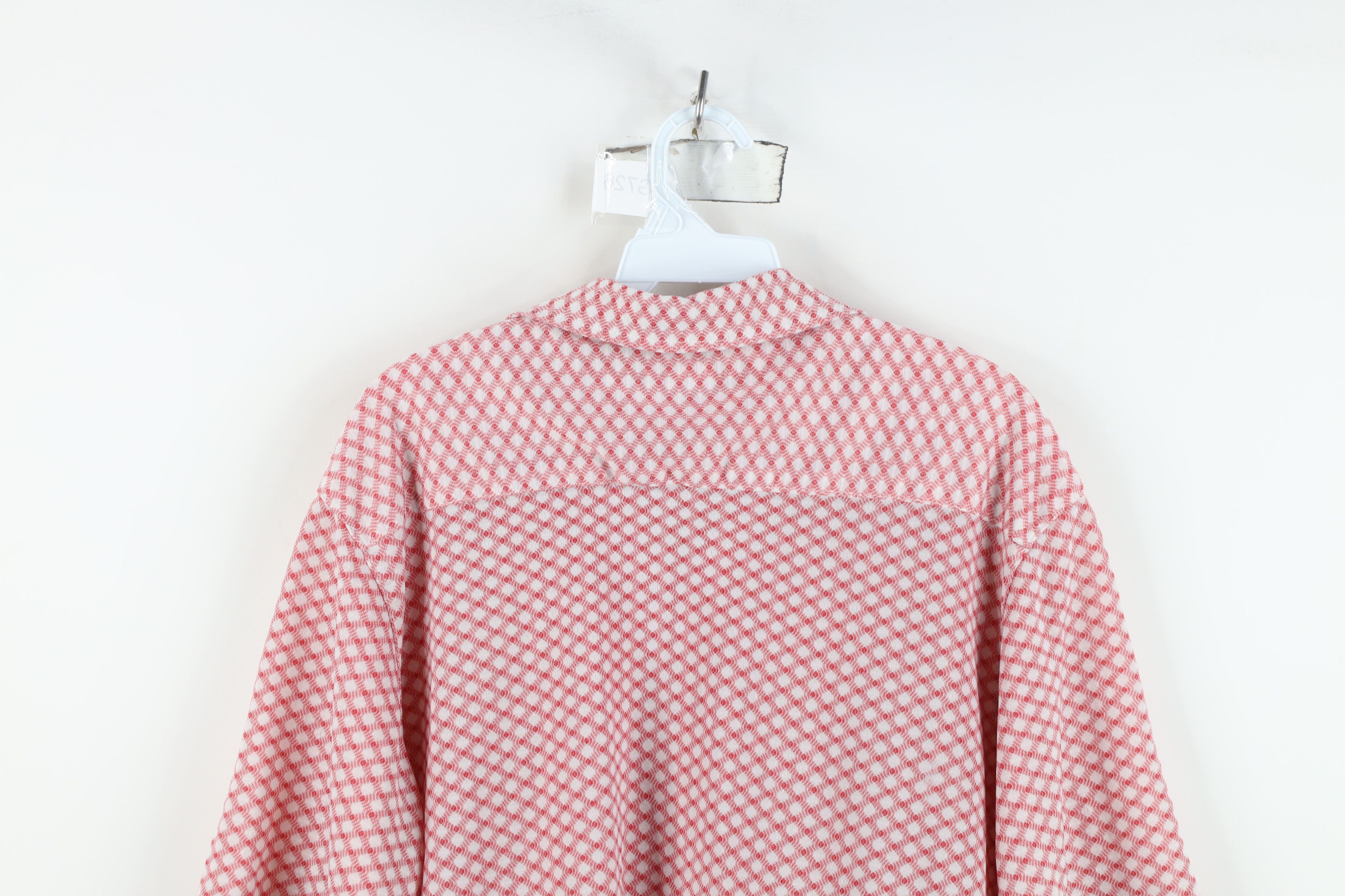 Vintage Vintage 90s Streetwear Trippy Knit Dance Rave Button Shirt Size US L / EU 52-54 / 3 - 12 Thumbnail