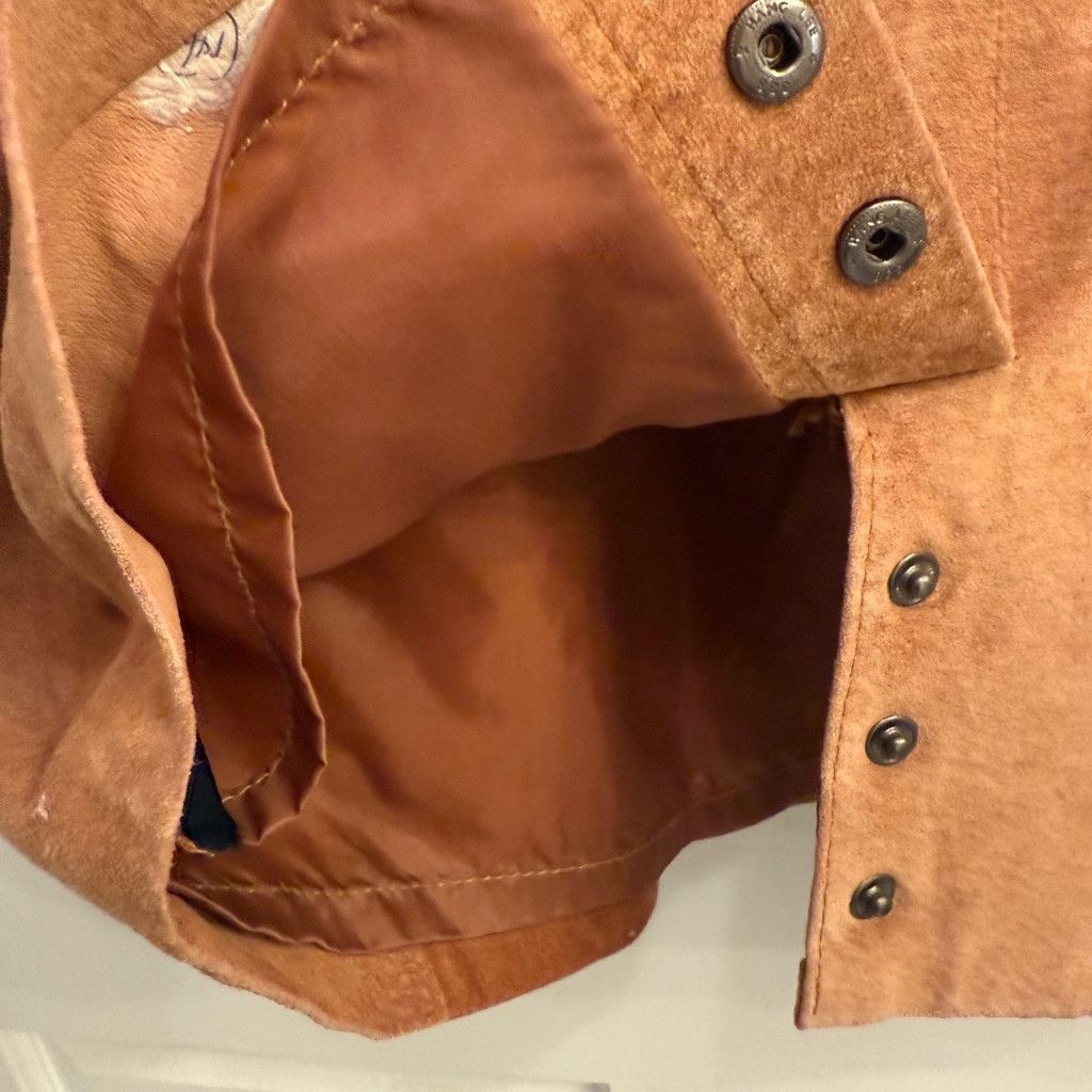 BB Dakota Vtg Women's BB Dakota Suede Skirt Size 7/8 Brown Size 28" / US 6 / IT 42 - 4 Thumbnail