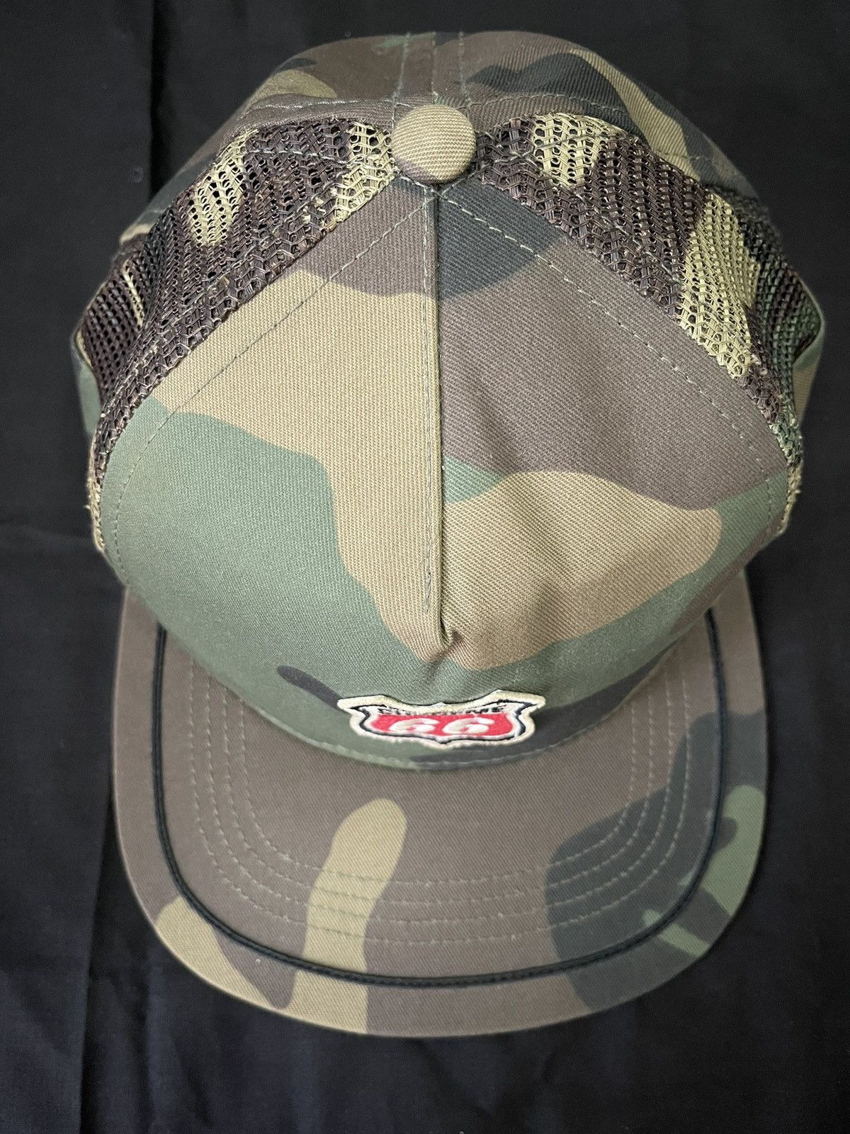 Supreme SS12 Supreme Route 66 Side Vent 5 Panel Snapback Cap Hat Size ONE SIZE - 3 Thumbnail